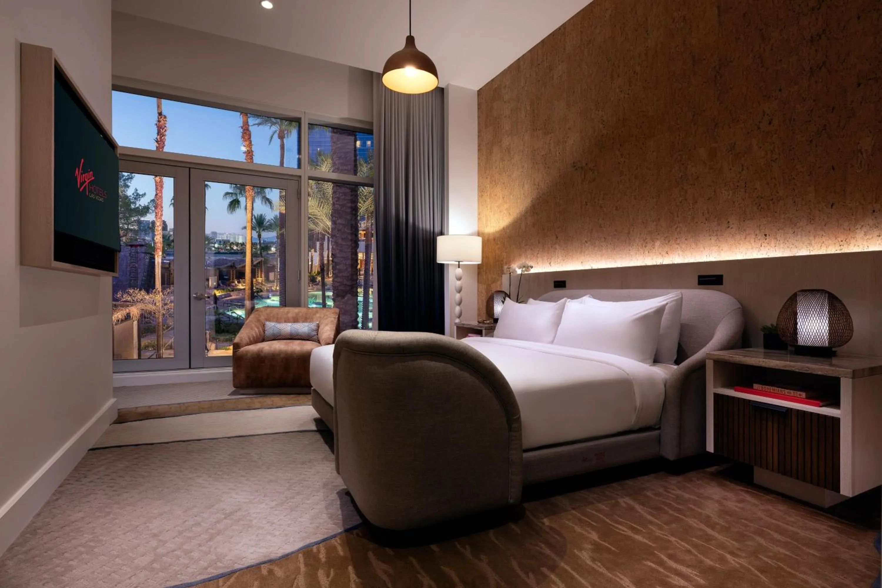 Bed in Virgin Hotels Las Vegas, Curio Collection by Hilton