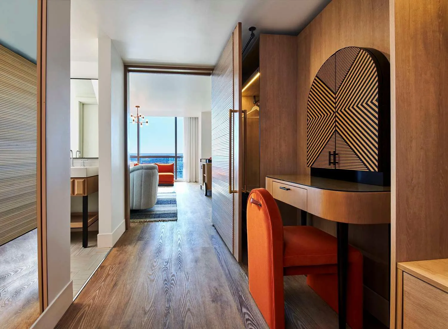 Photo of the whole room, Bed in Virgin Hotels Las Vegas, Curio Collection by Hilton