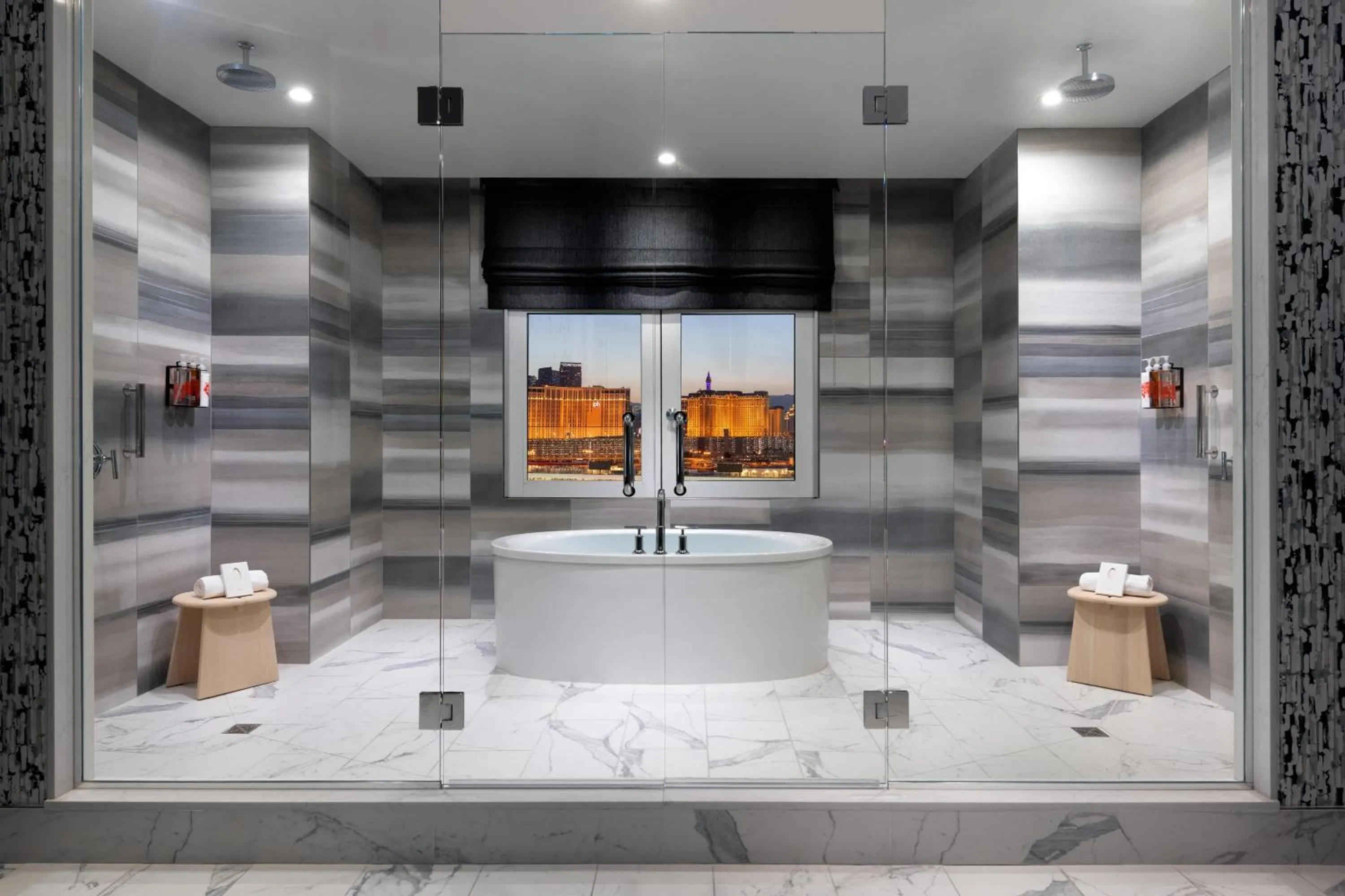 Bathroom in Virgin Hotels Las Vegas, Curio Collection by Hilton