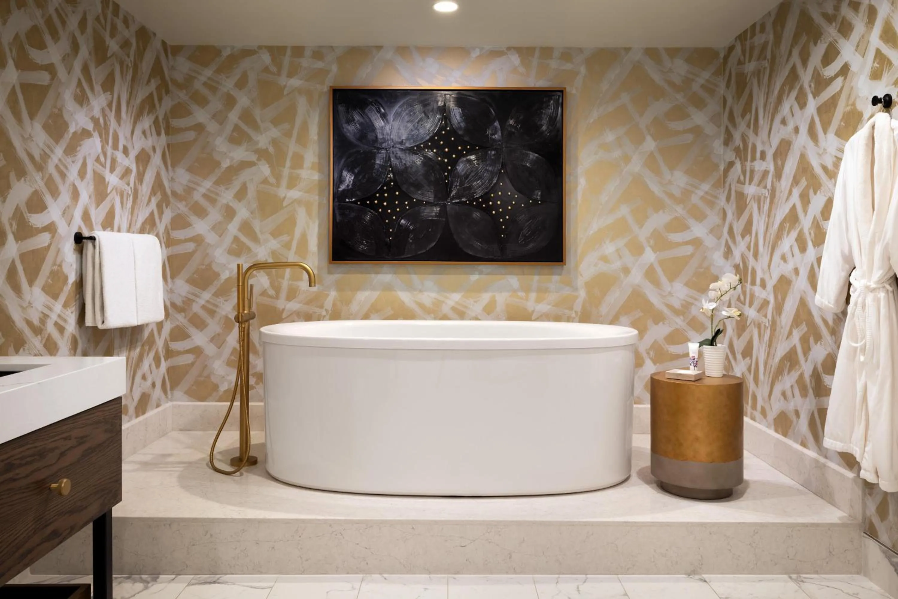 Bathroom in Virgin Hotels Las Vegas, Curio Collection by Hilton