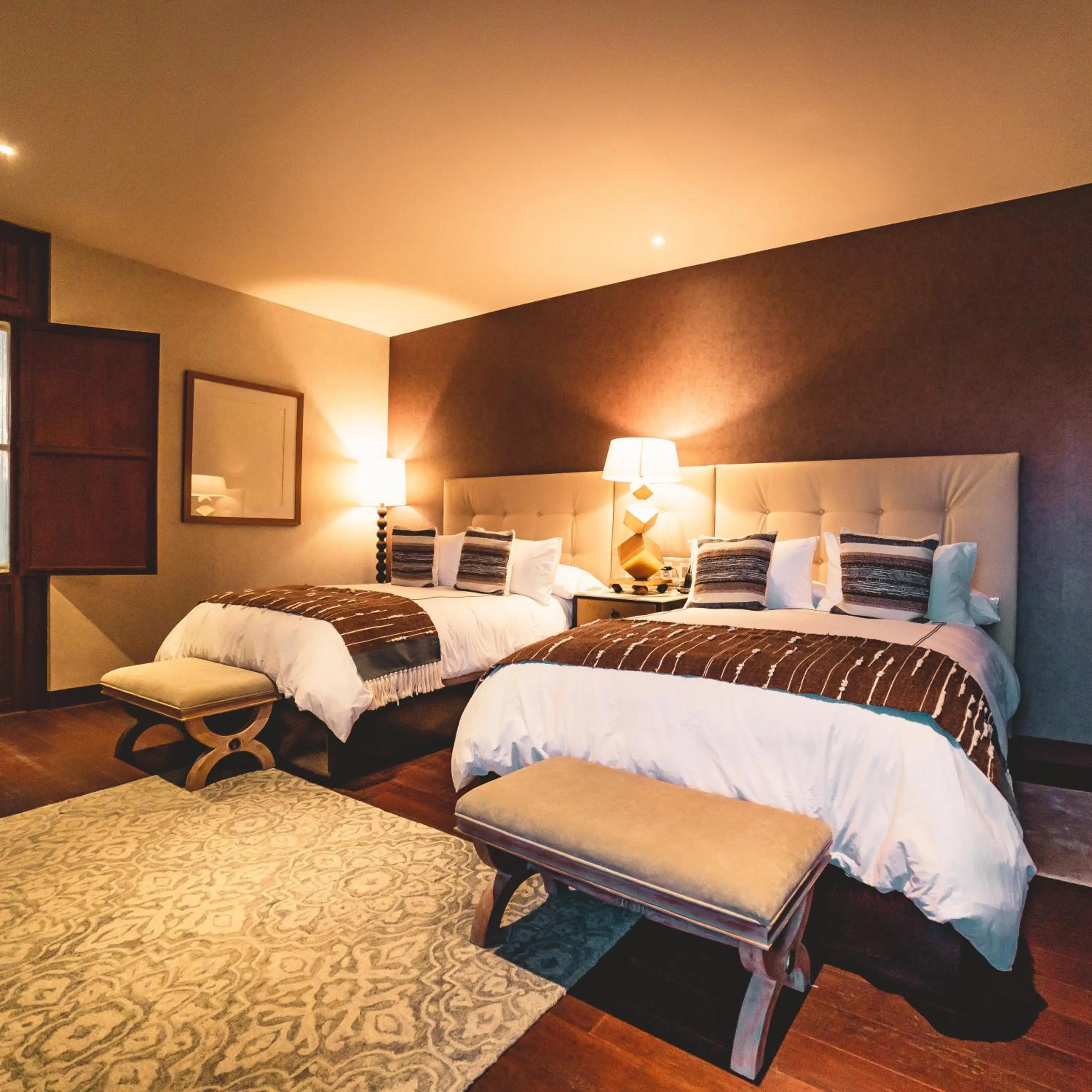 Bed in Casa Raíces Hotel Luxury & Viñedo