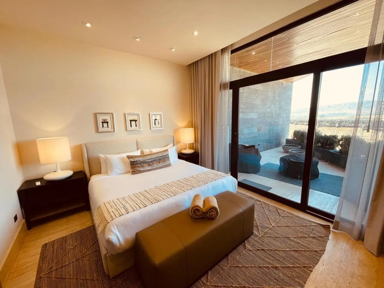 Bed in Casa Raíces Hotel Luxury & Viñedo