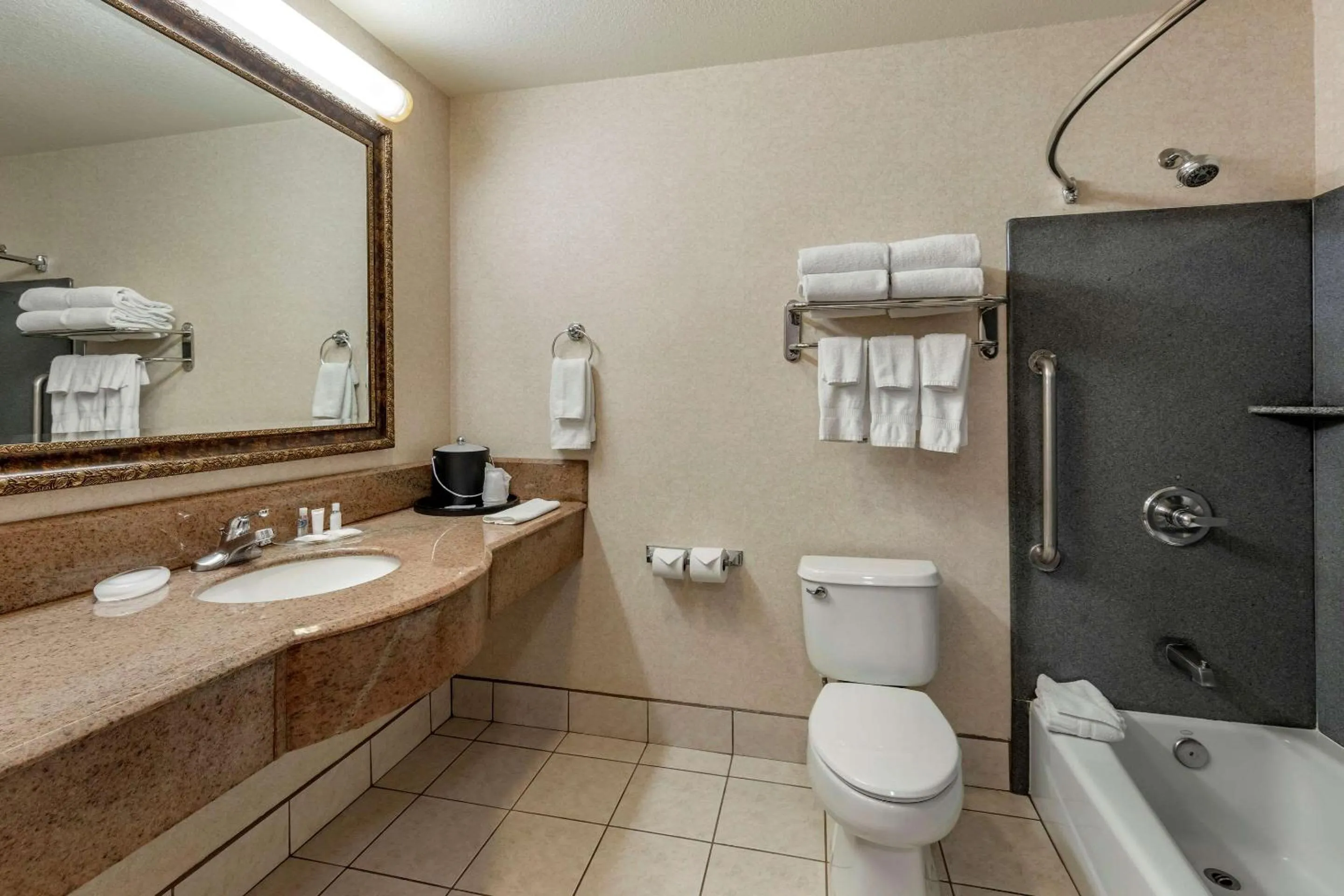Bathroom in Citrus Suites Redlands Loma Linda Hotel