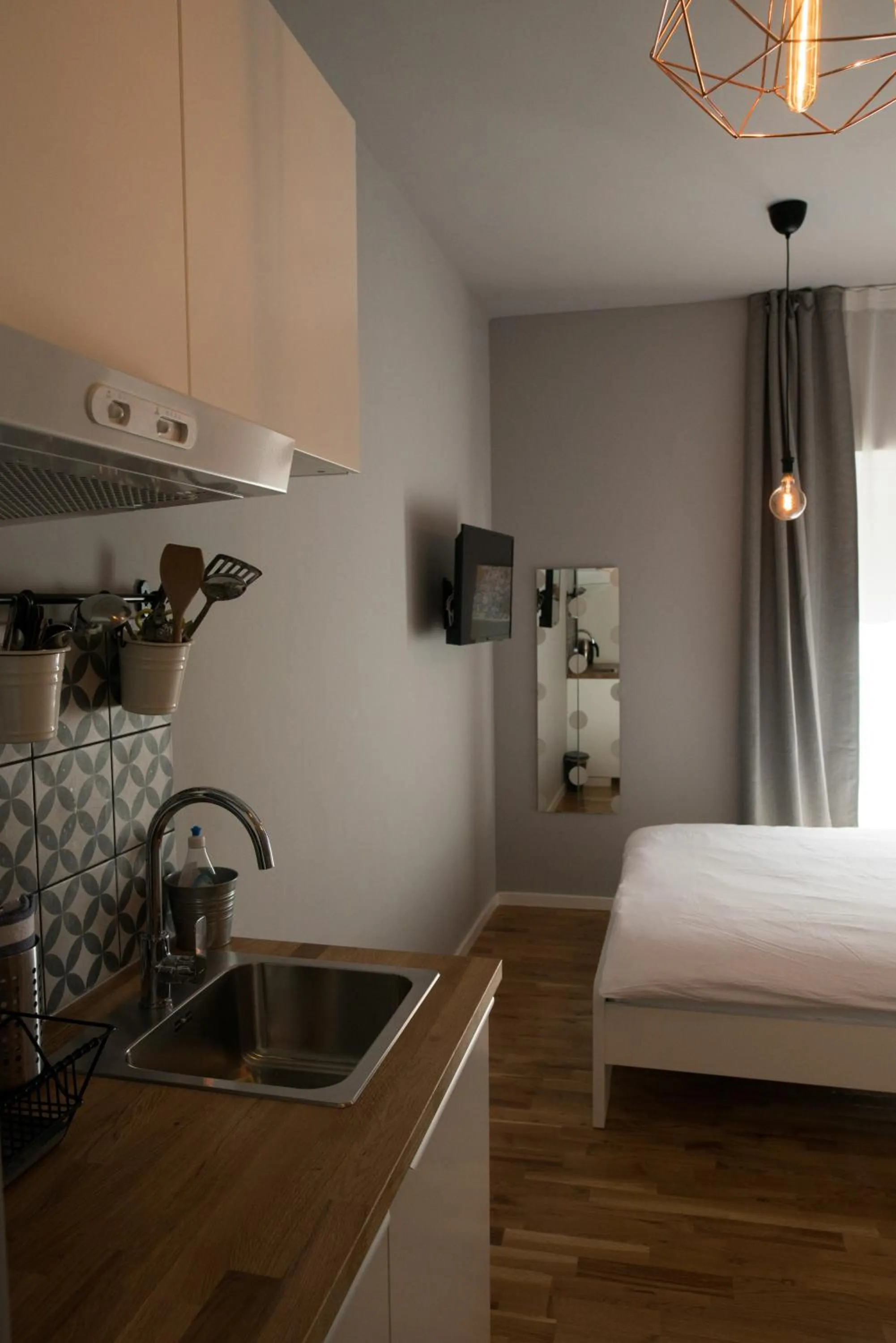 Bed in SMILE&LOVE REPUBLIC ZAGREB CENTER