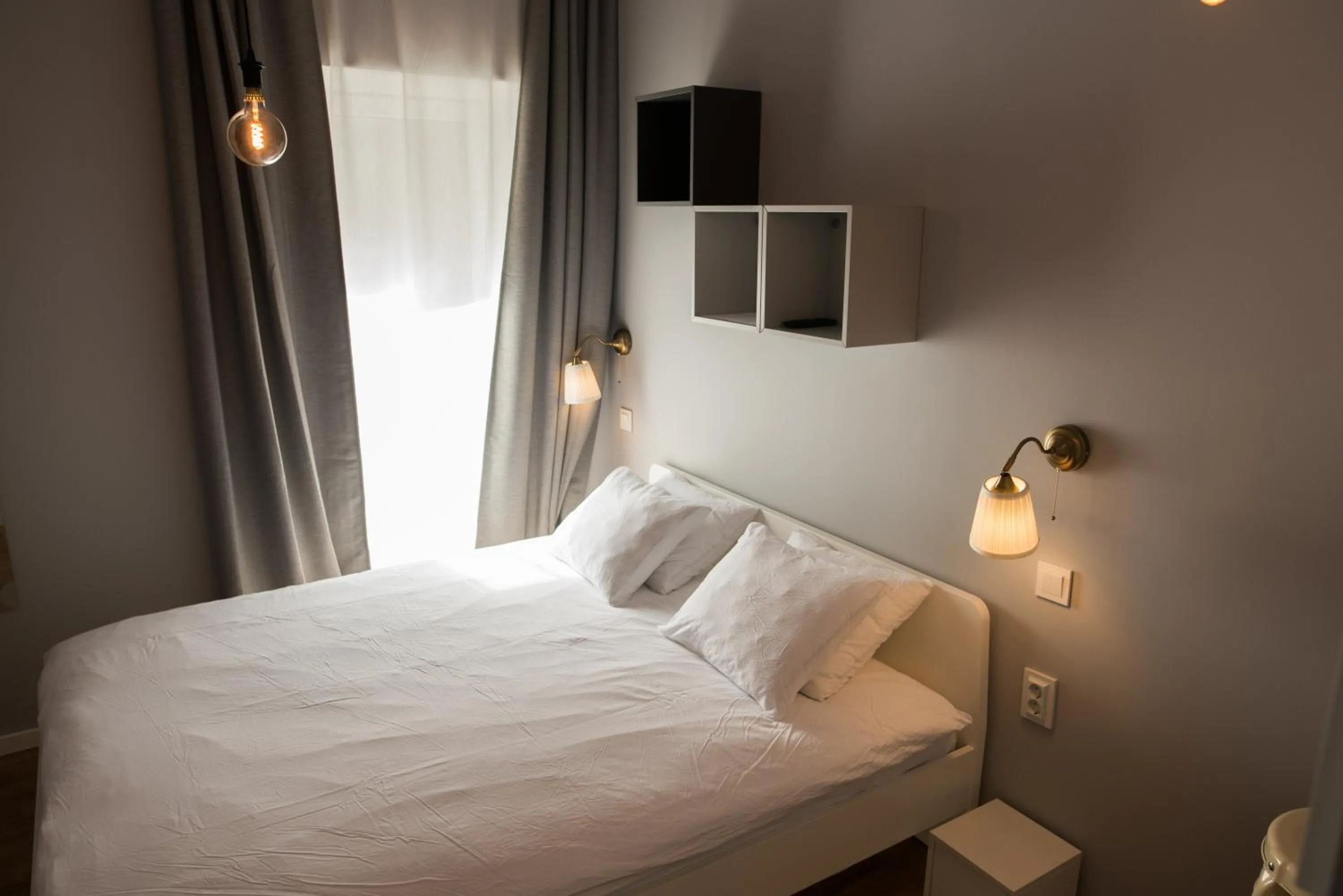 Bed in SMILE&LOVE REPUBLIC ZAGREB CENTER