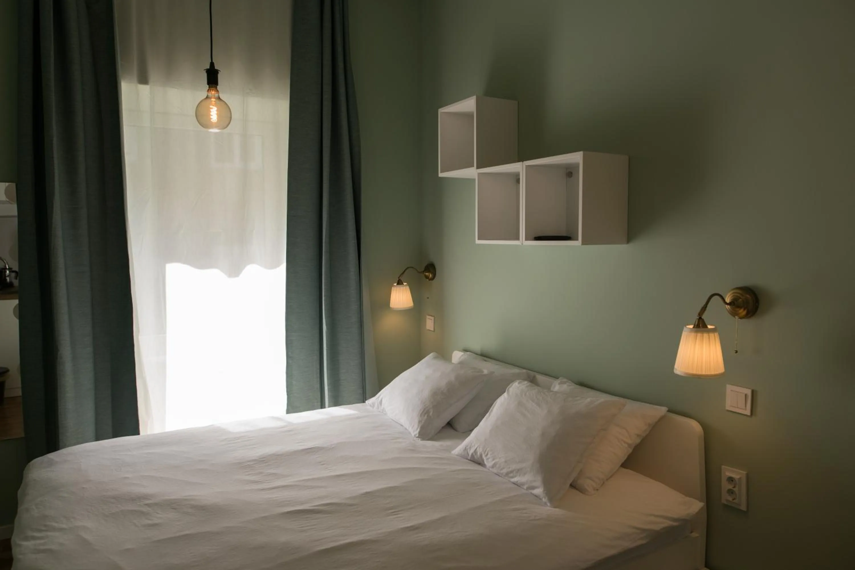 Bed in SMILE&LOVE REPUBLIC ZAGREB CENTER