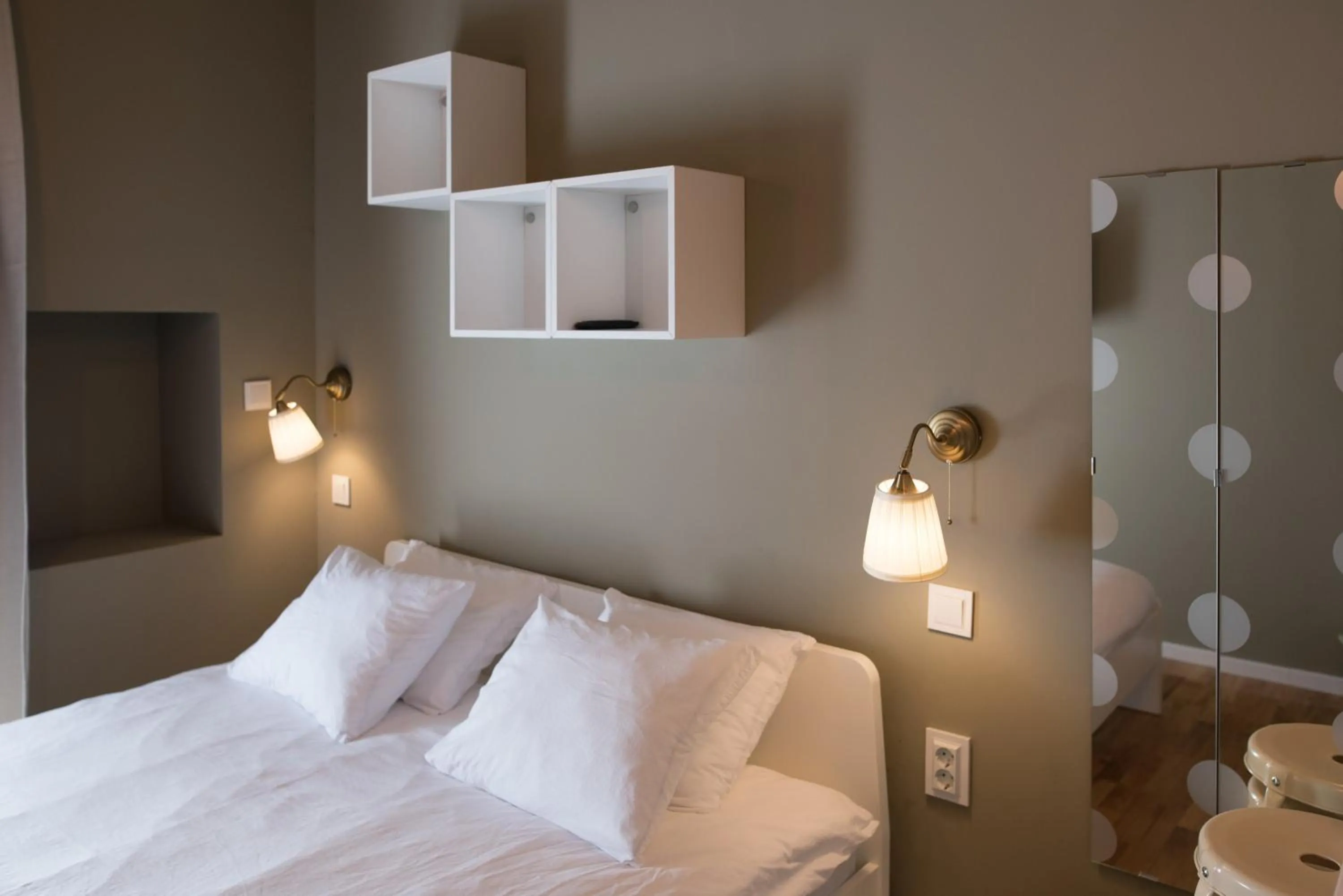 Bed in SMILE&LOVE REPUBLIC ZAGREB CENTER