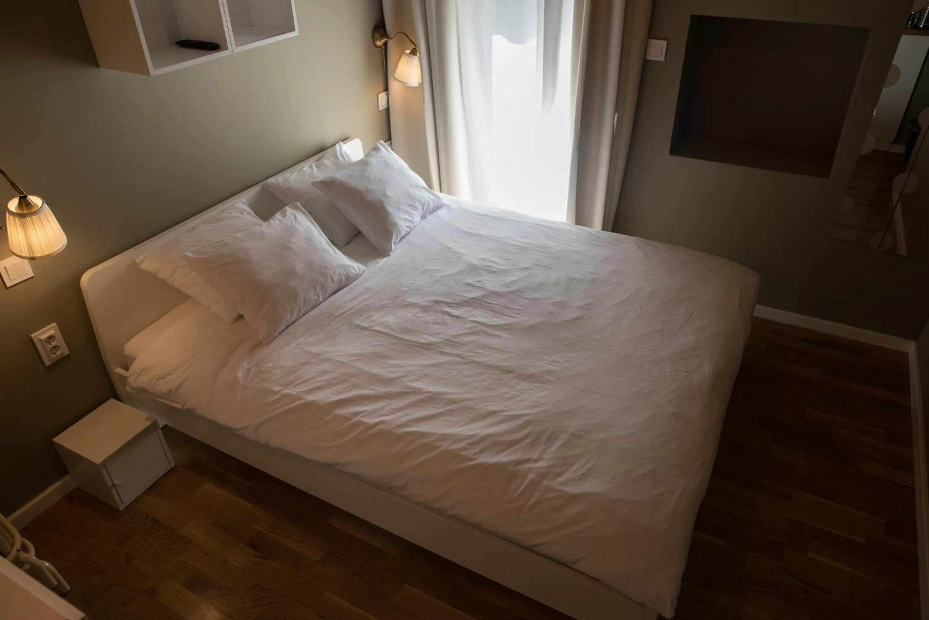 Bed in SMILE&LOVE REPUBLIC ZAGREB CENTER