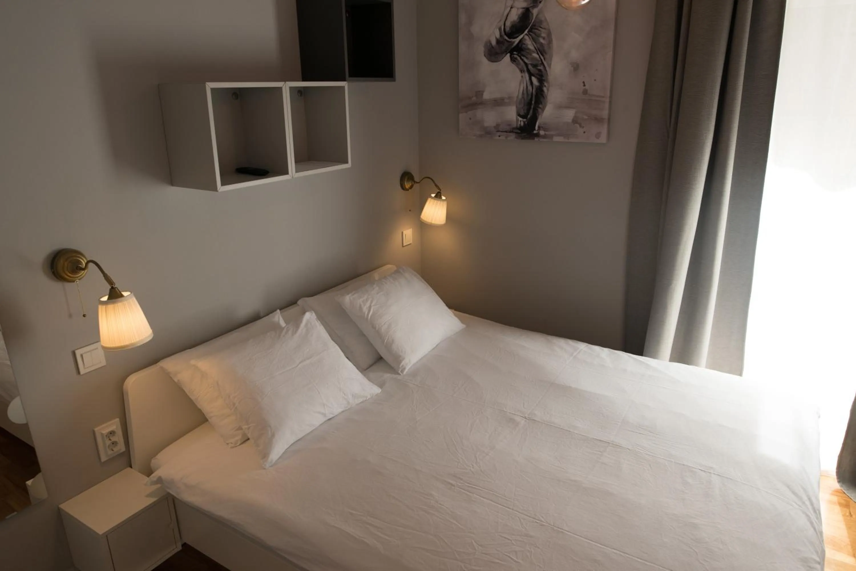 Bed in SMILE&LOVE REPUBLIC ZAGREB CENTER