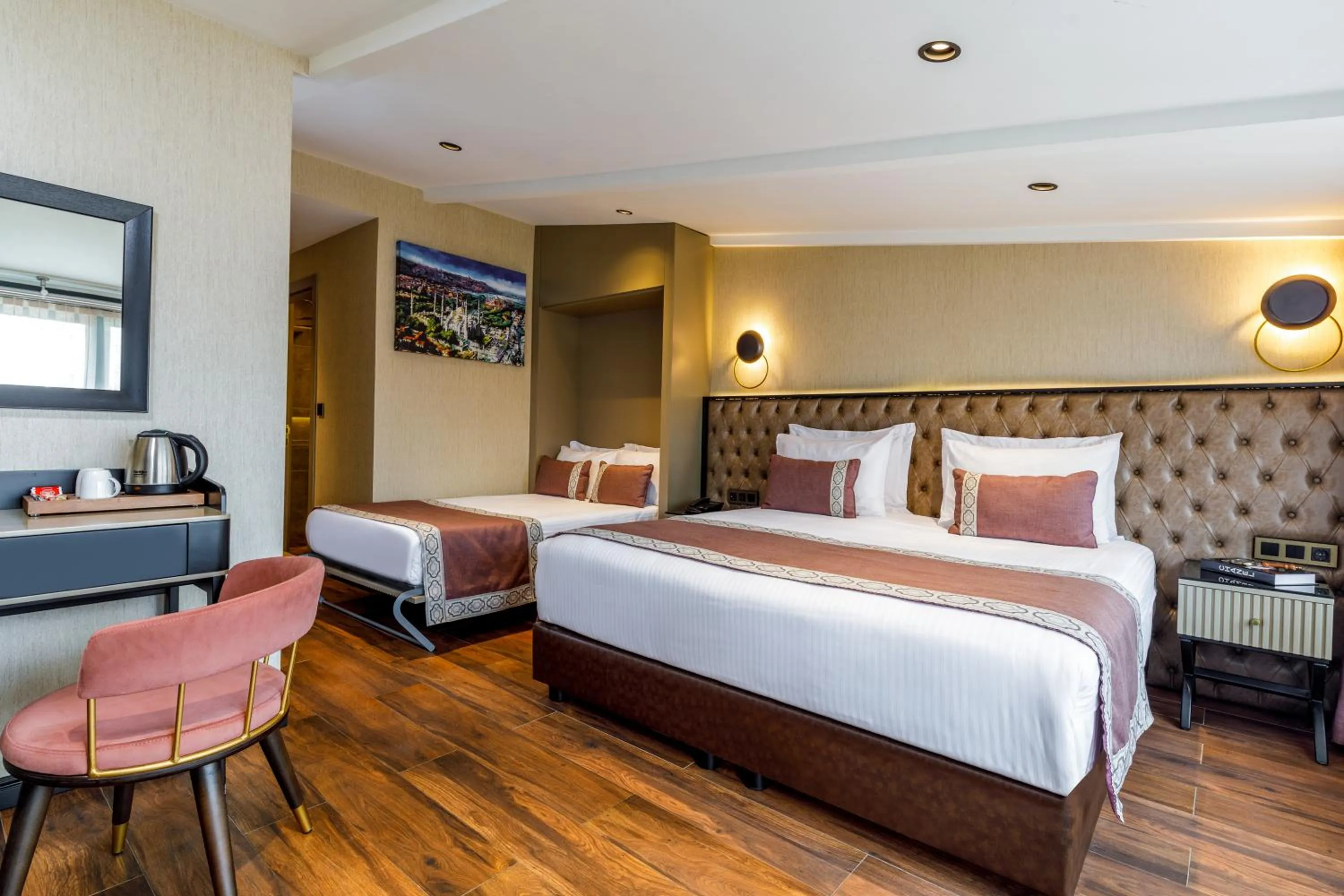 Bed in Euro Design Hotel