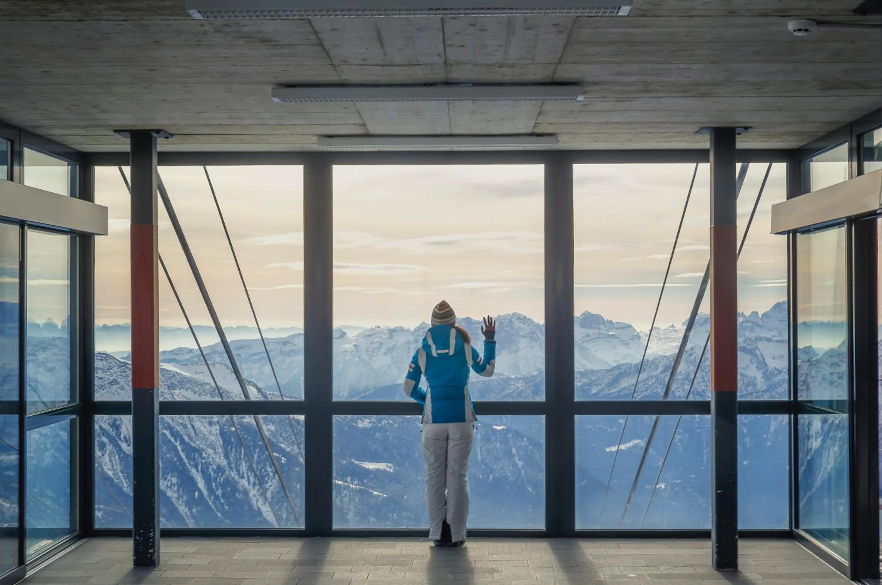 Skiing in Animae Natura Hotel