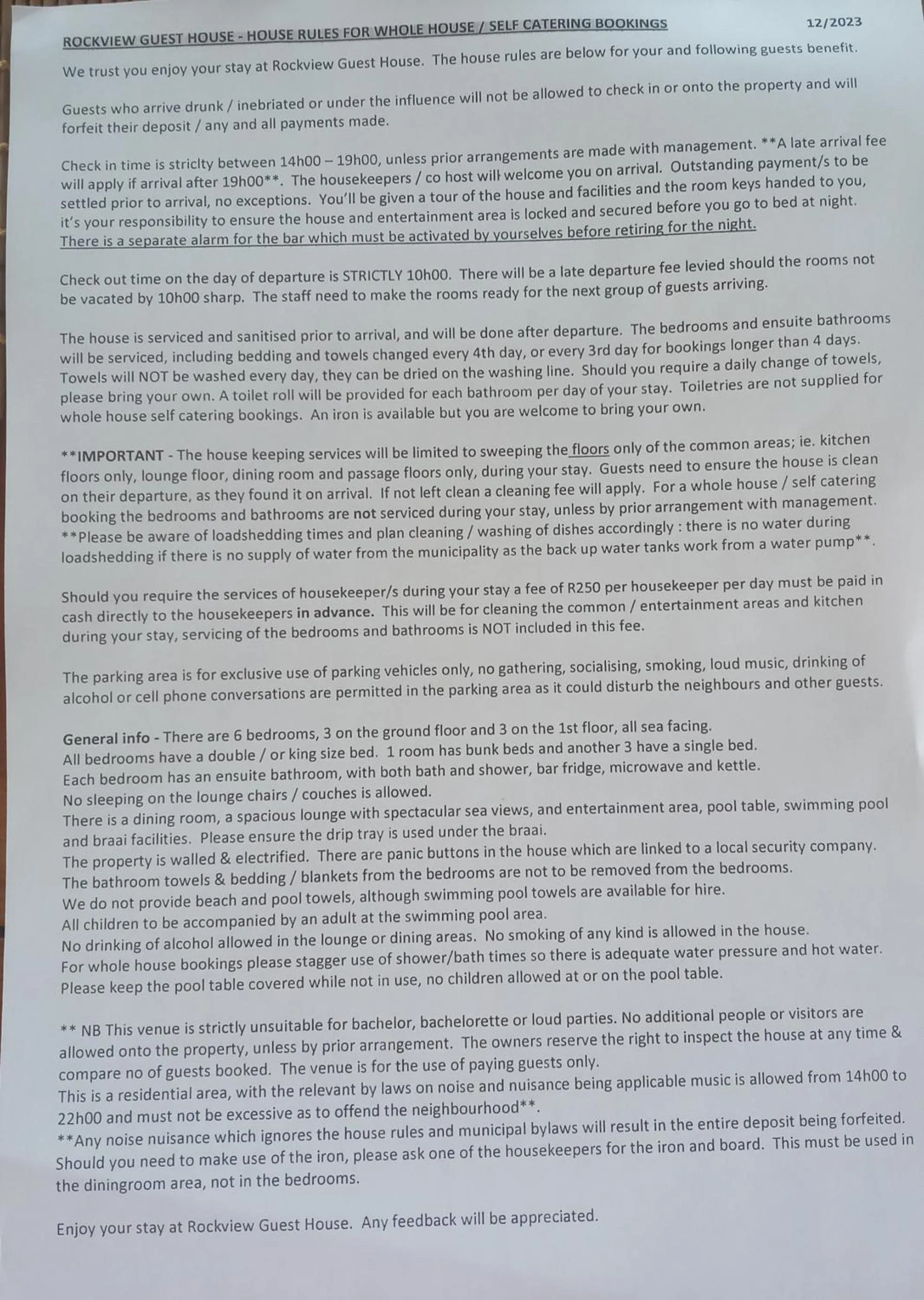 Rockview Guest House