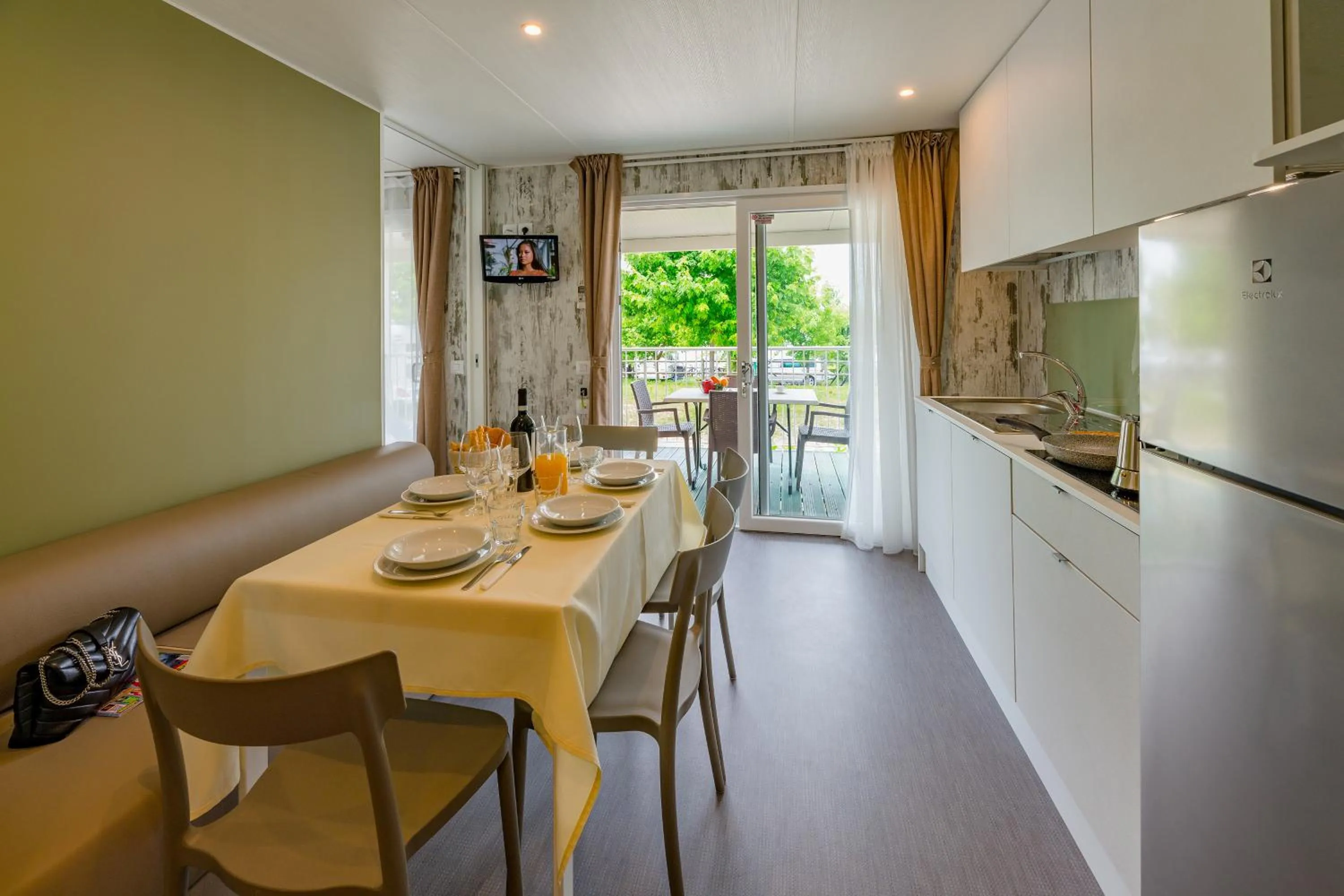 Kitchen or kitchenette in Le Palme Camping & Village