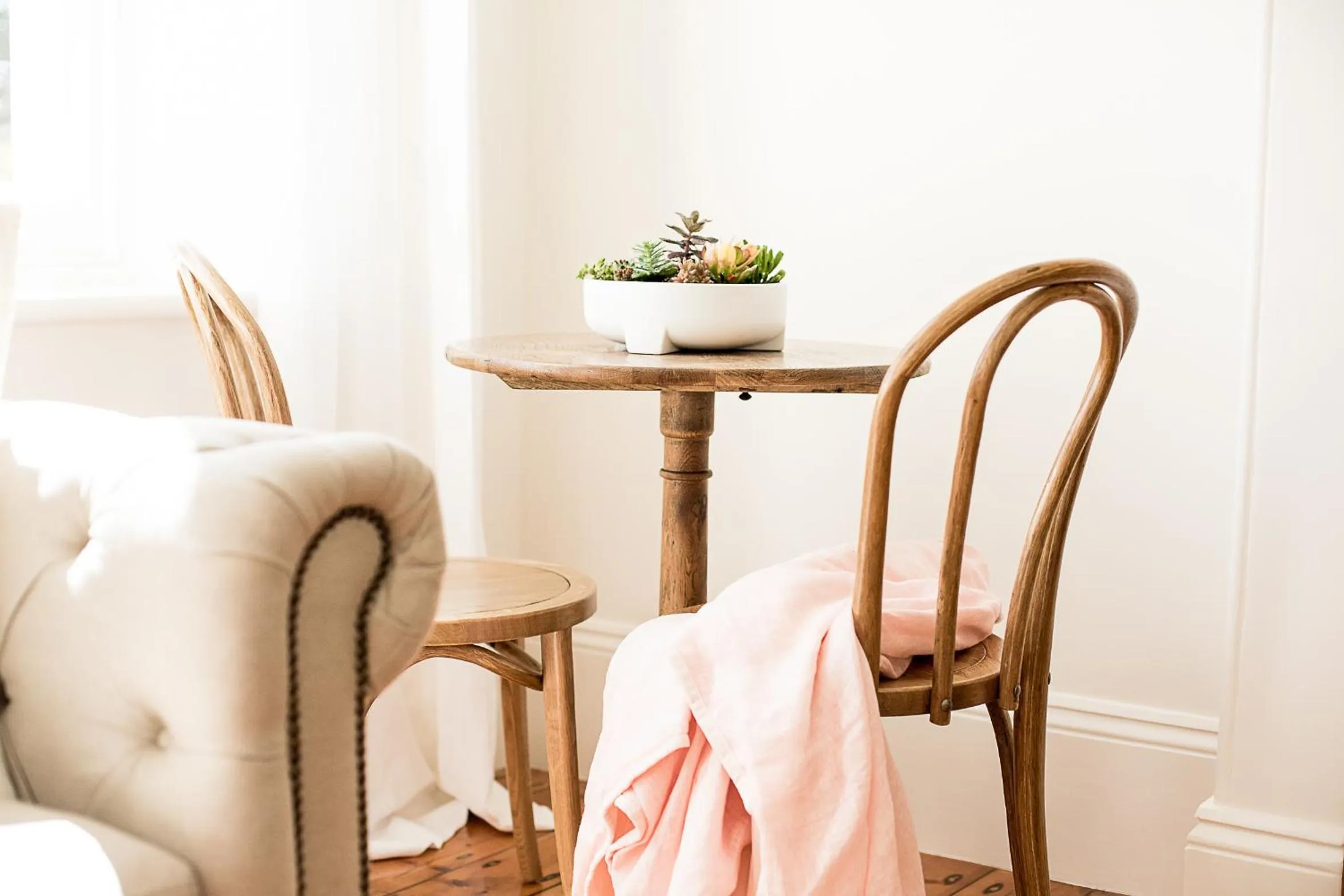 Seating area in Old Market Inn