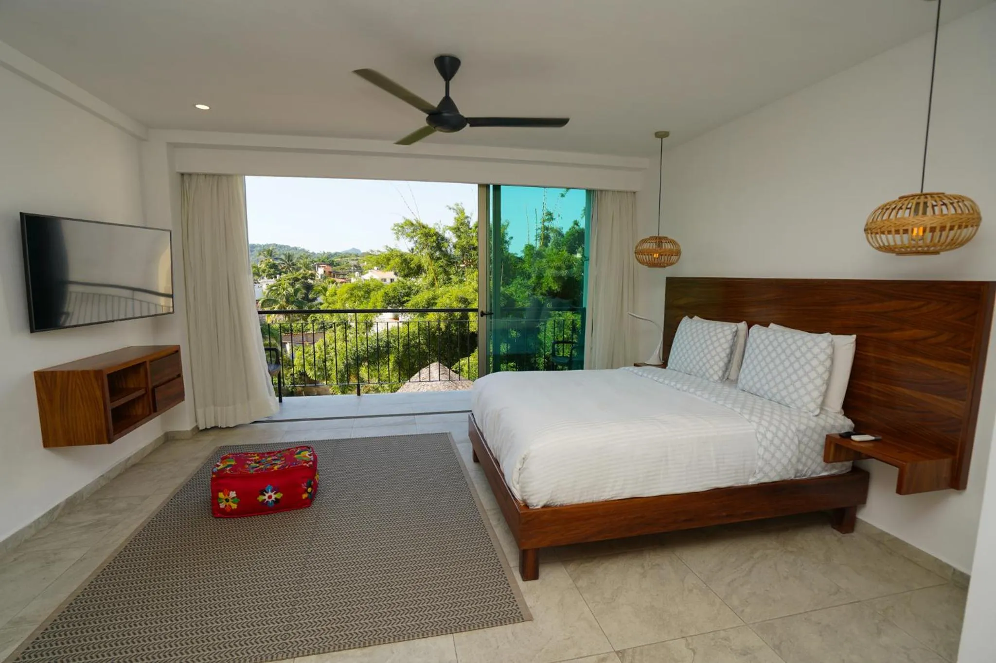 Bed in Hotel Puerto Sayulita