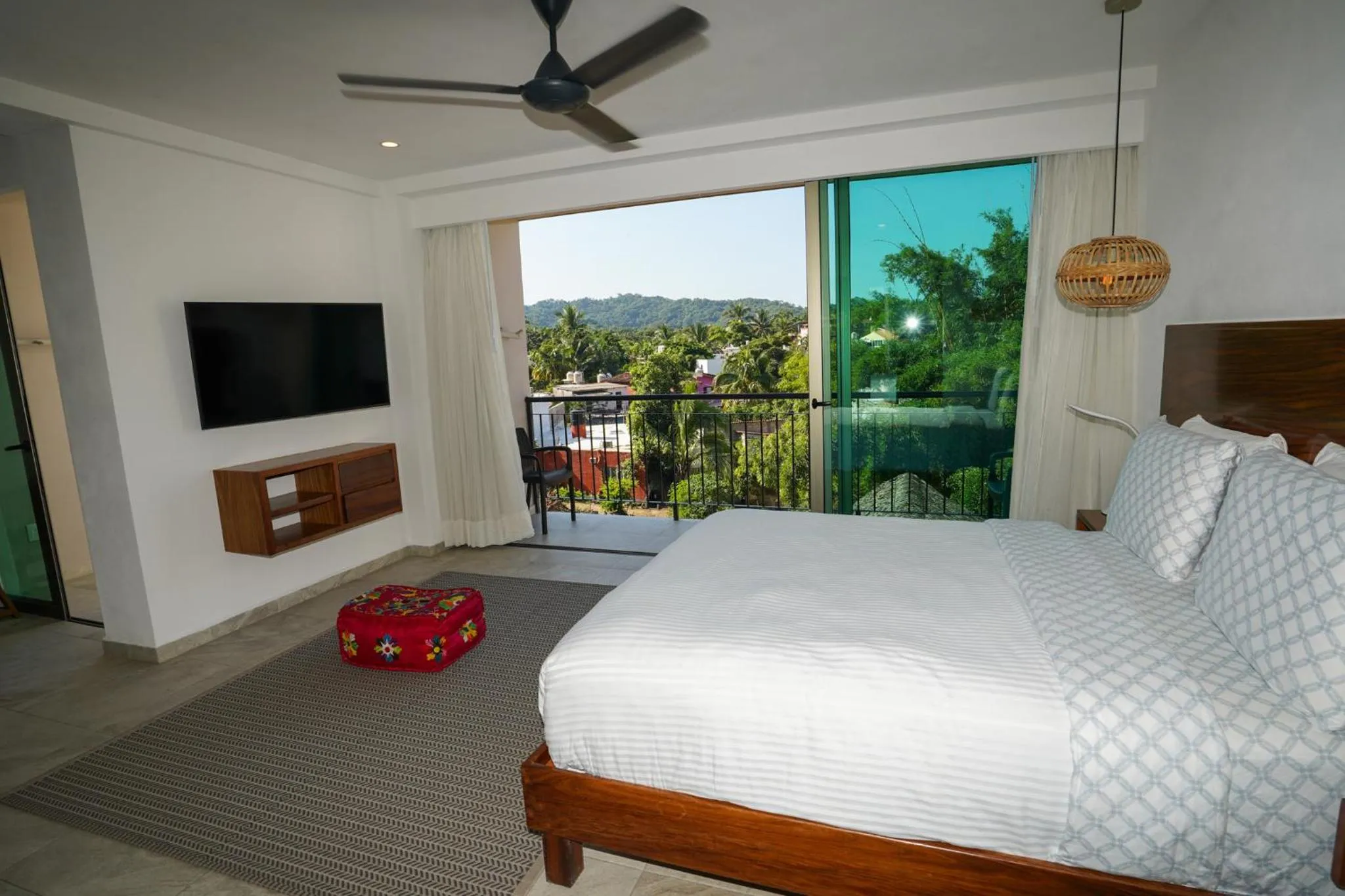 Bed in Hotel Puerto Sayulita