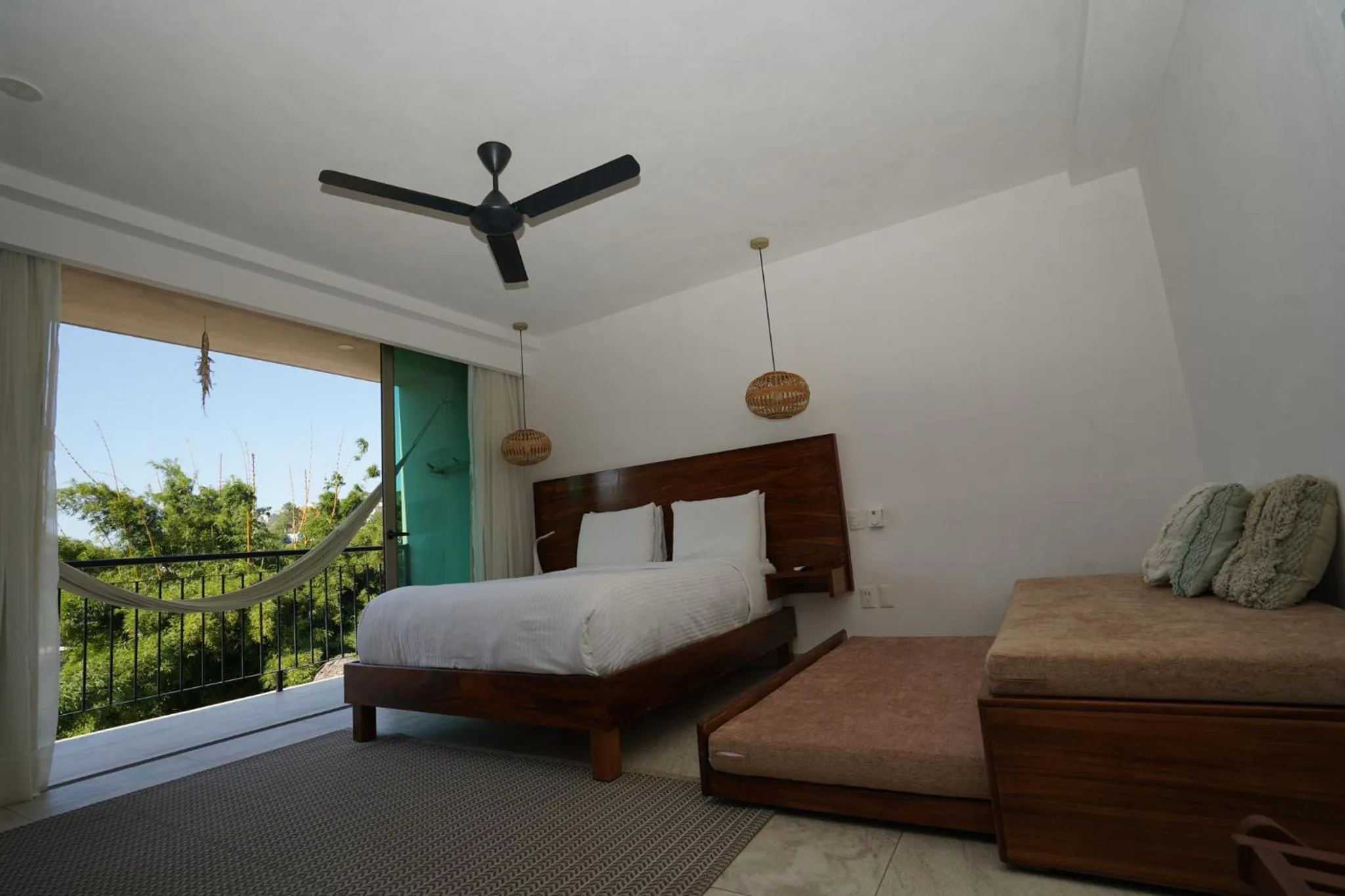 Bed in Hotel Puerto Sayulita