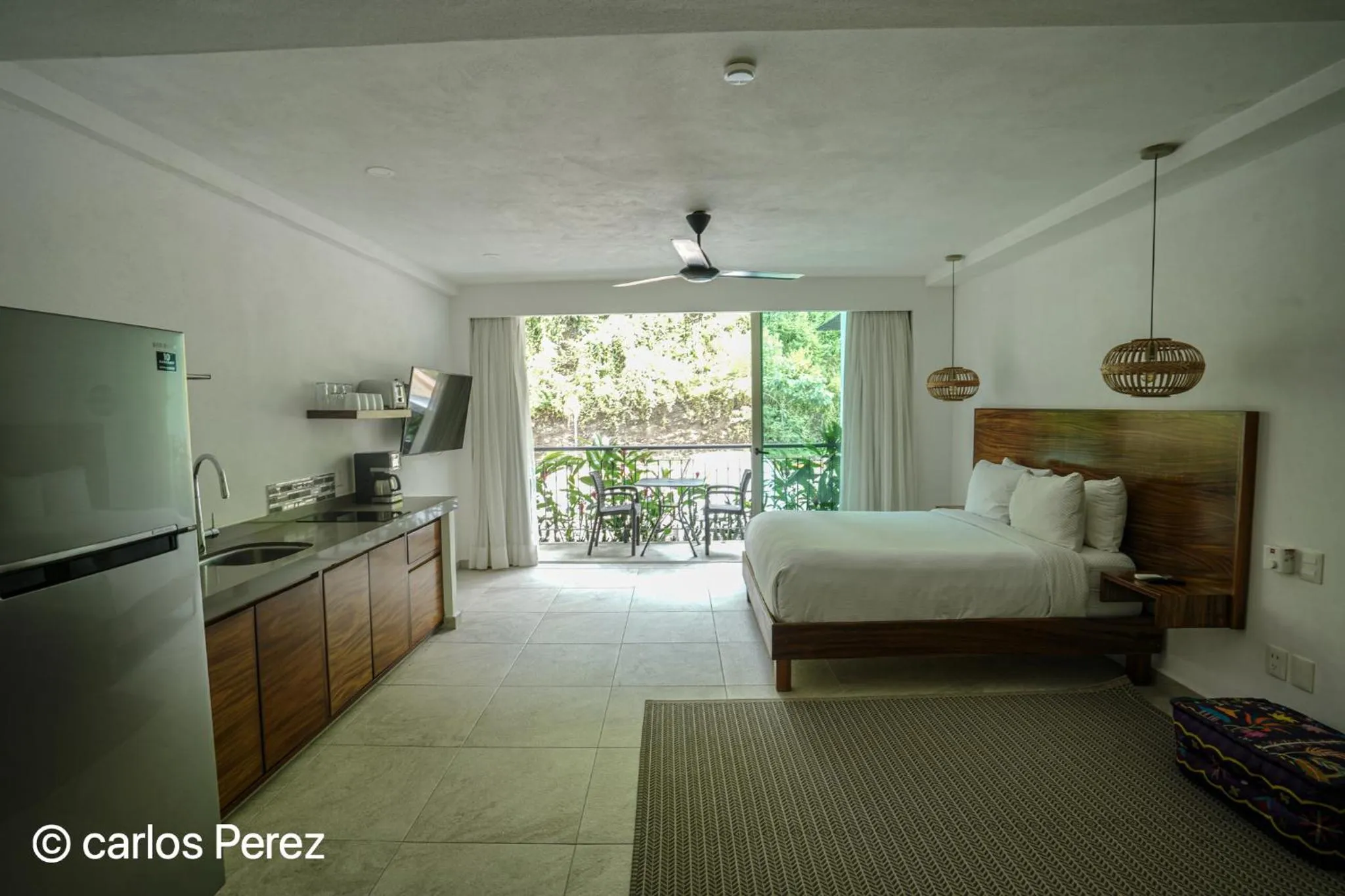 Bed in Hotel Puerto Sayulita