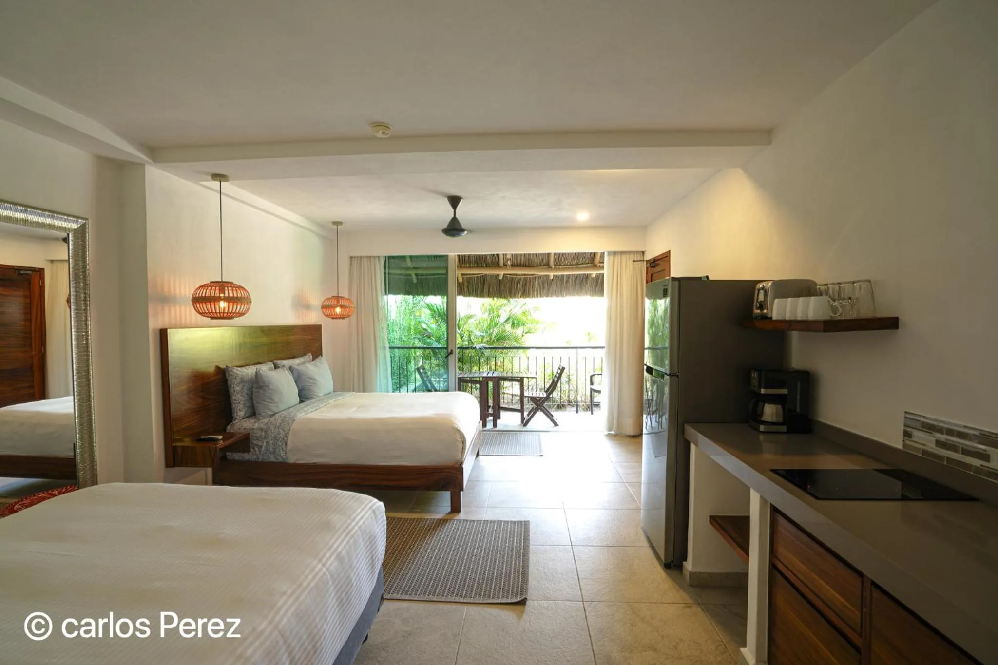 Bed in Hotel Puerto Sayulita