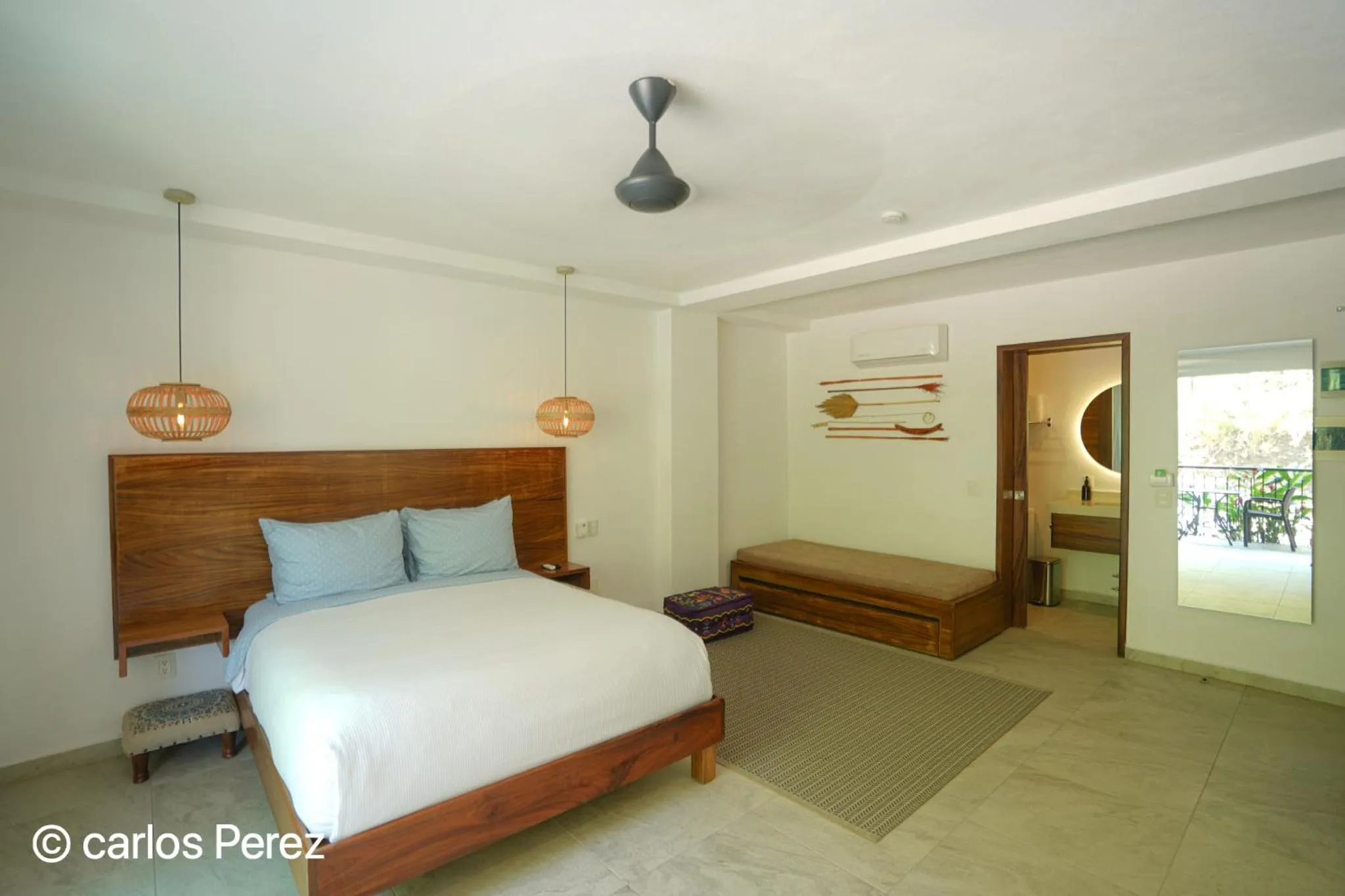 Bed in Hotel Puerto Sayulita