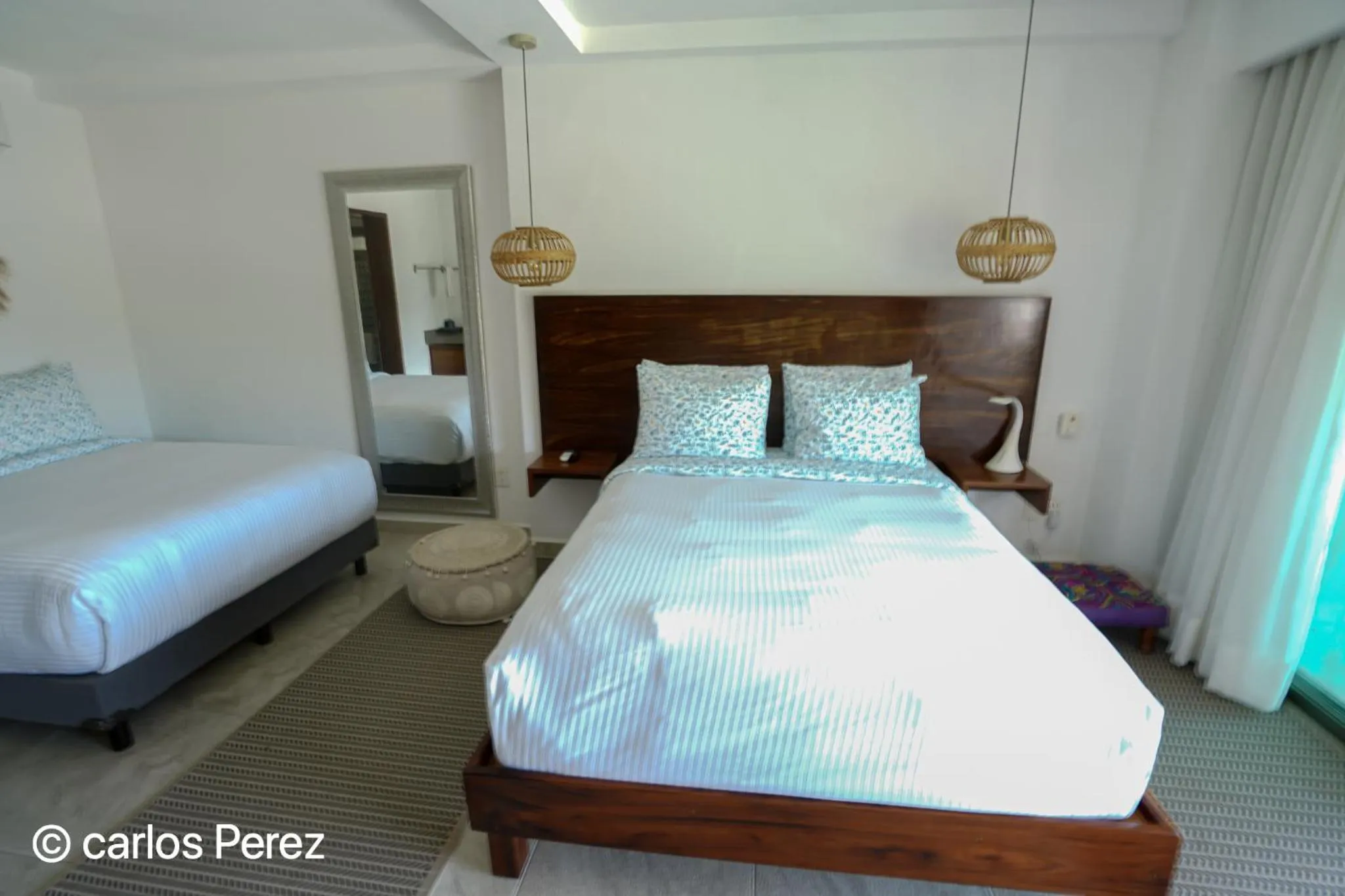 Bed in Hotel Puerto Sayulita