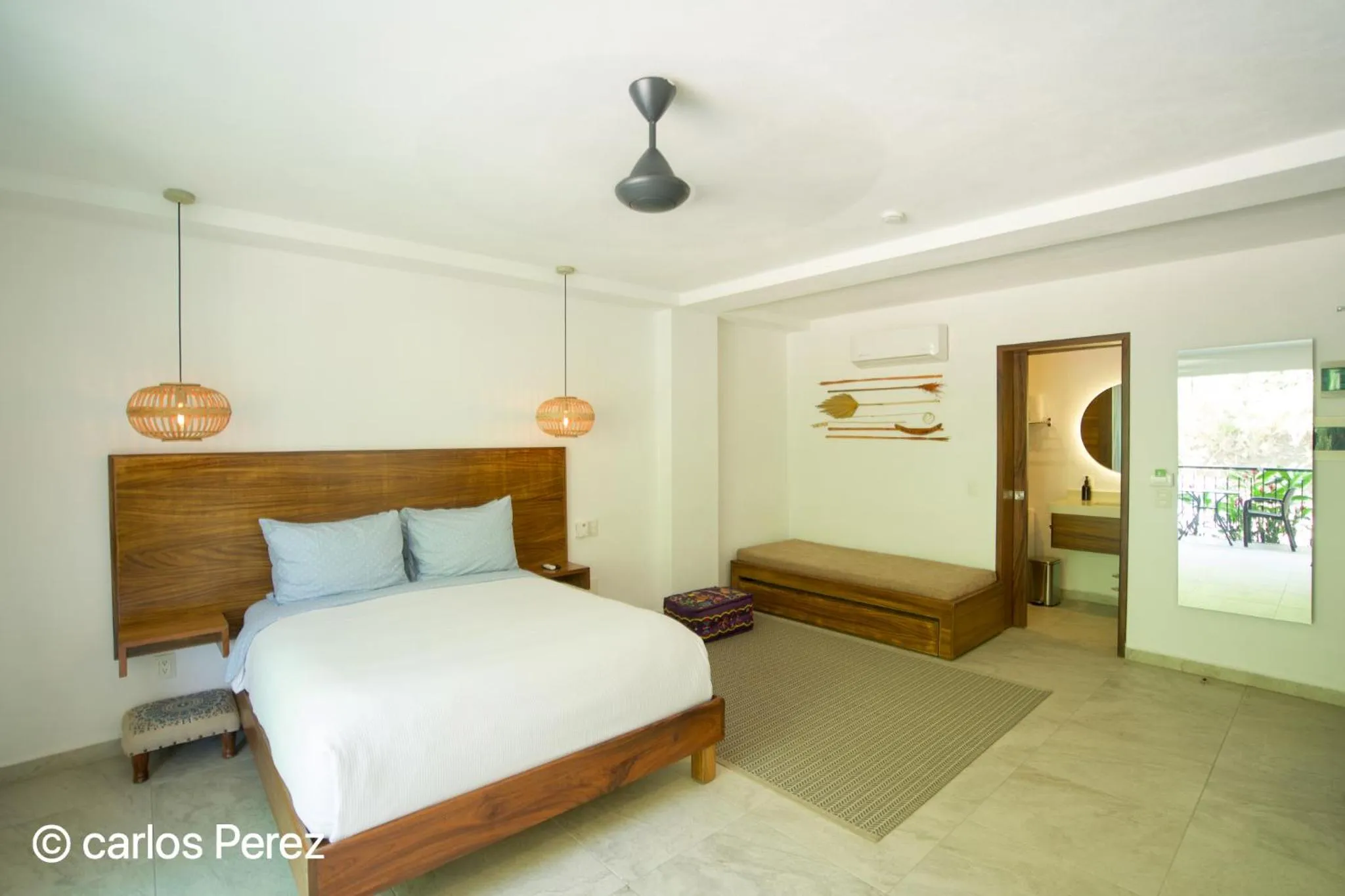 Bed in Hotel Puerto Sayulita