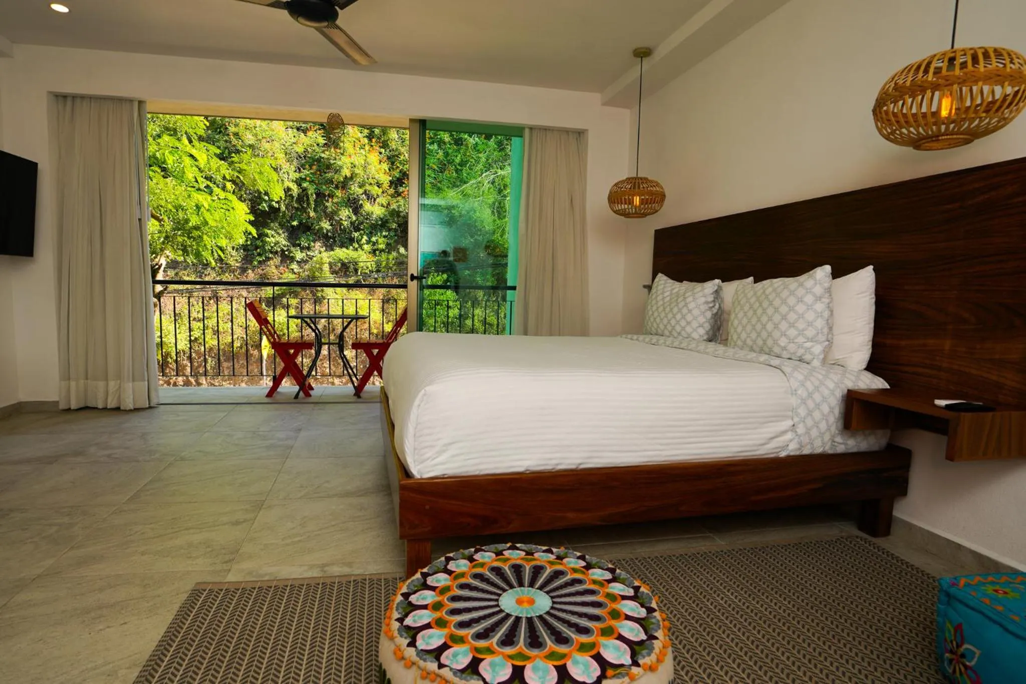 Bed in Hotel Puerto Sayulita