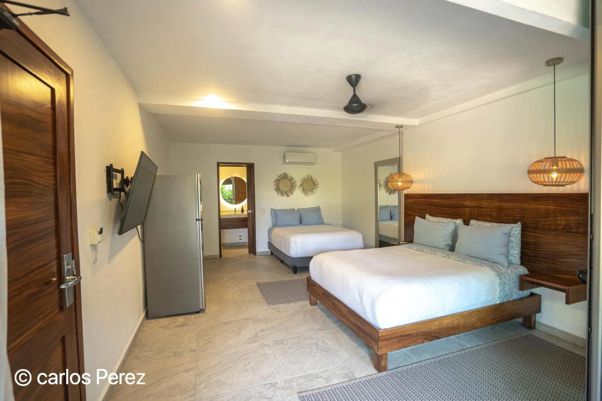 Bed in Hotel Puerto Sayulita