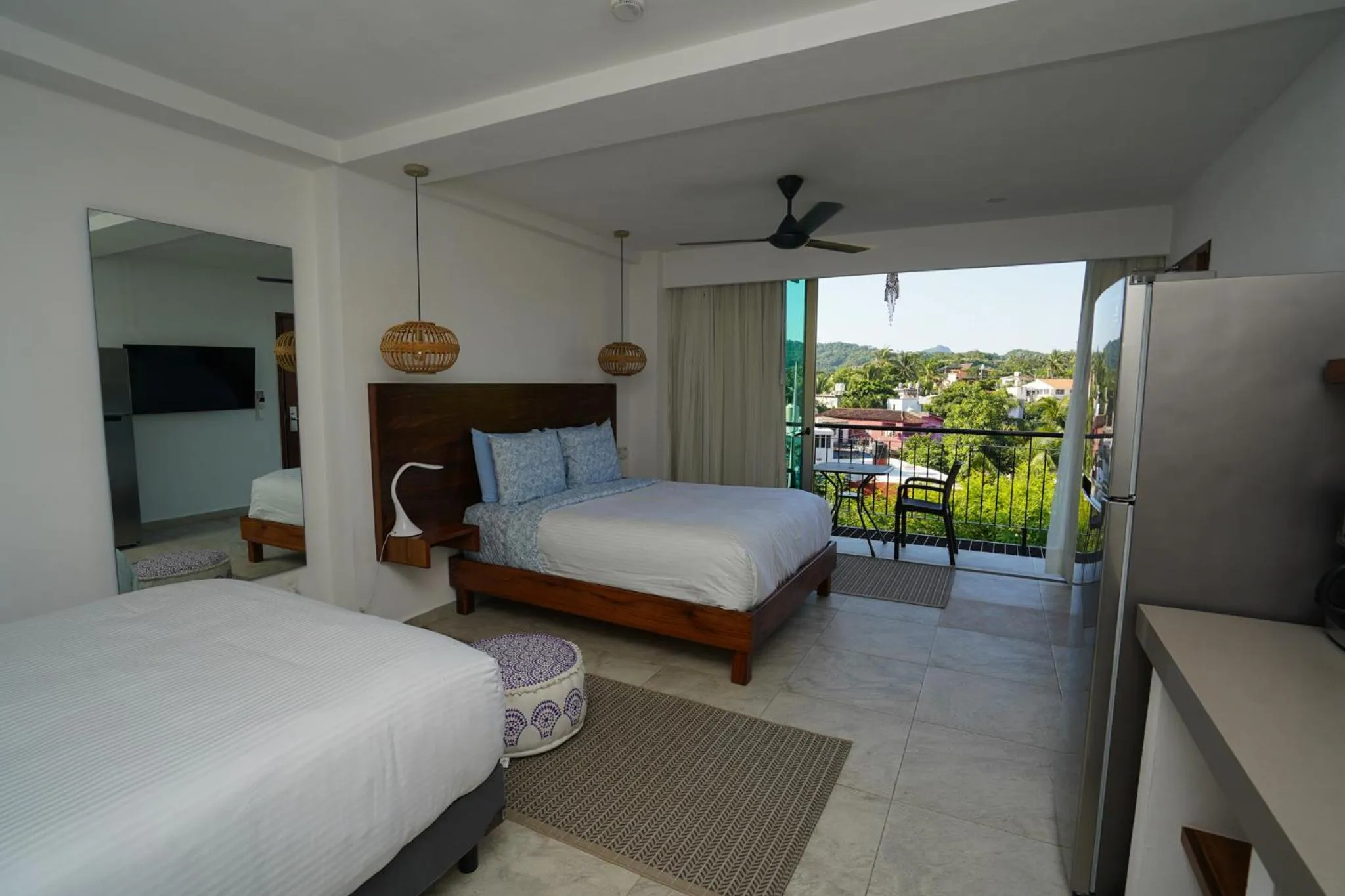 Bed in Hotel Puerto Sayulita