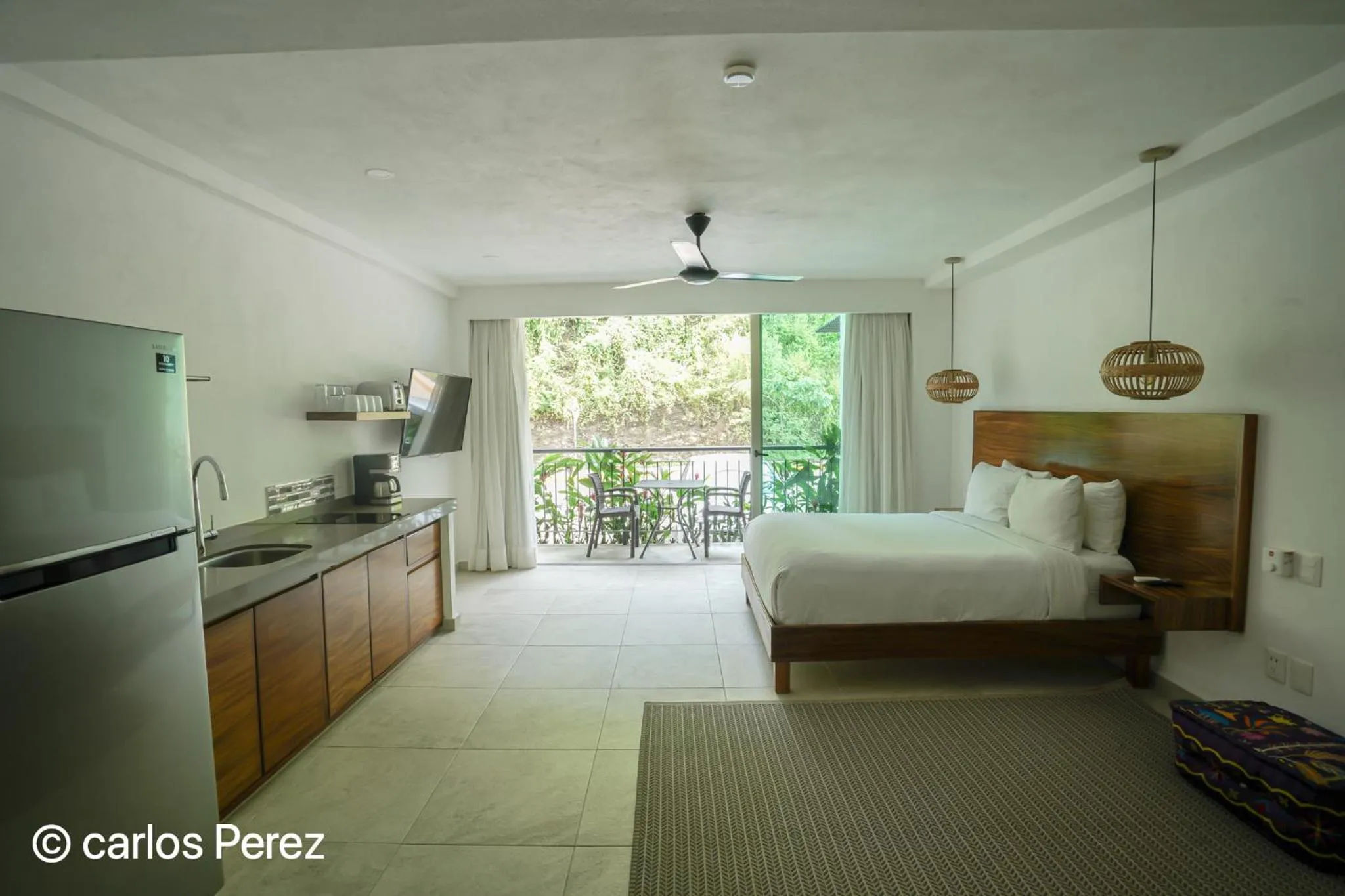 Bed in Hotel Puerto Sayulita