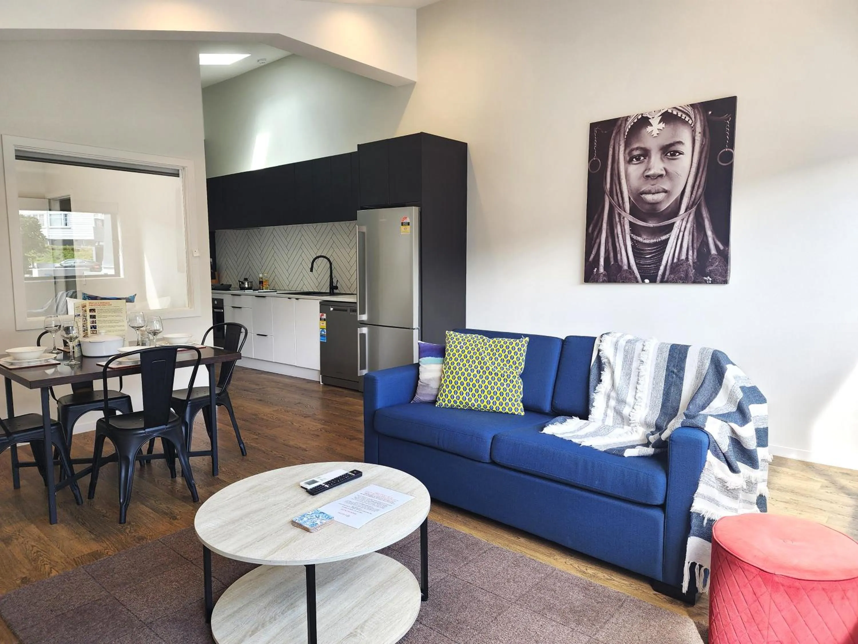 Living room in U Suites Kilbirnie