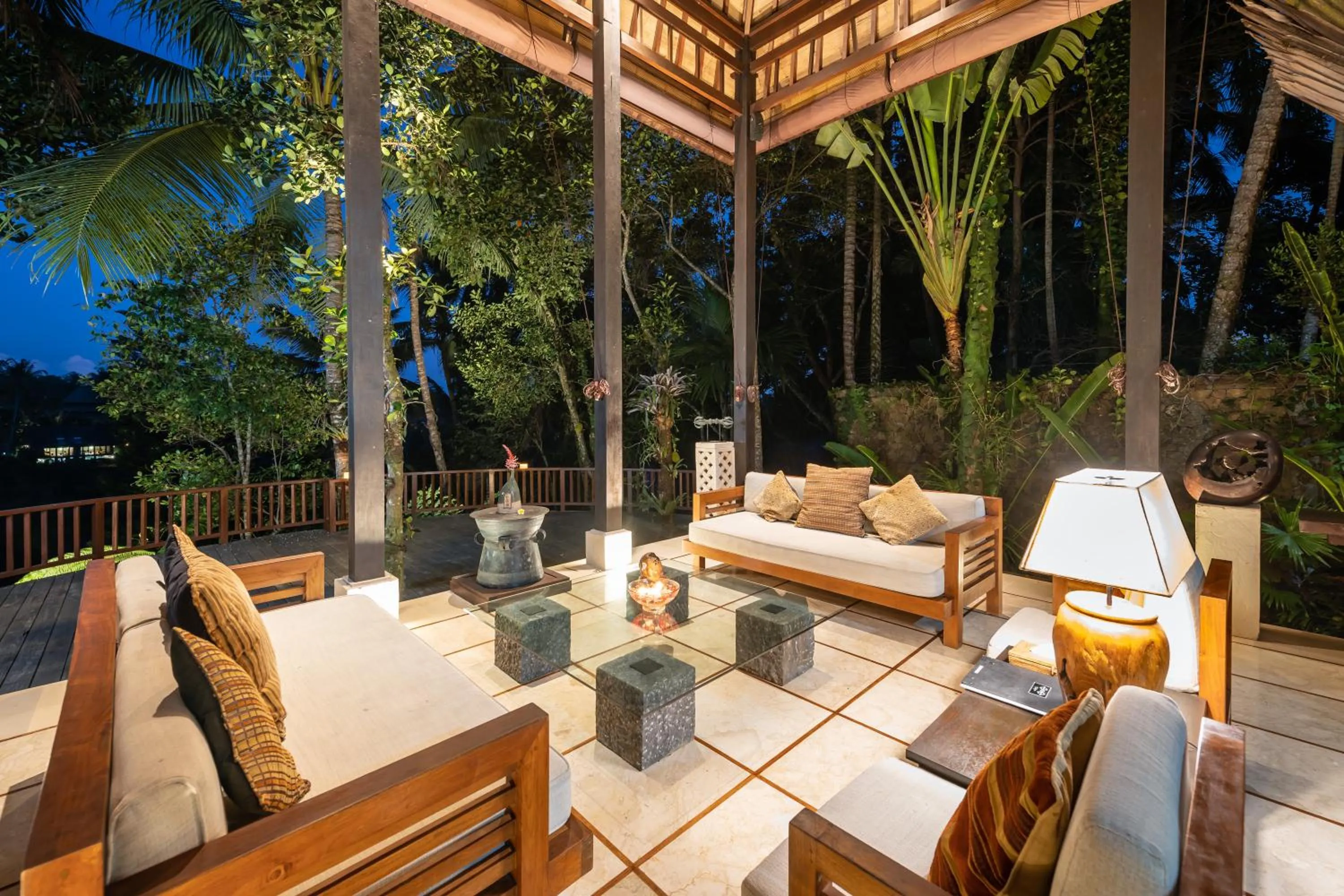 Seating area in Villa Vajra