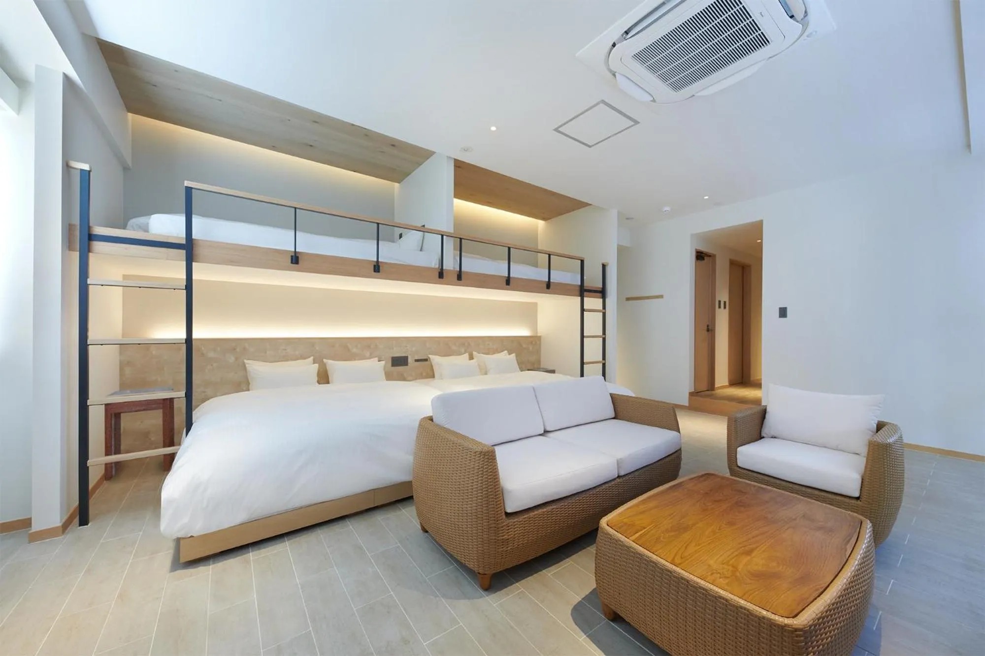 Living room, Bed in THIRD ishigakijima