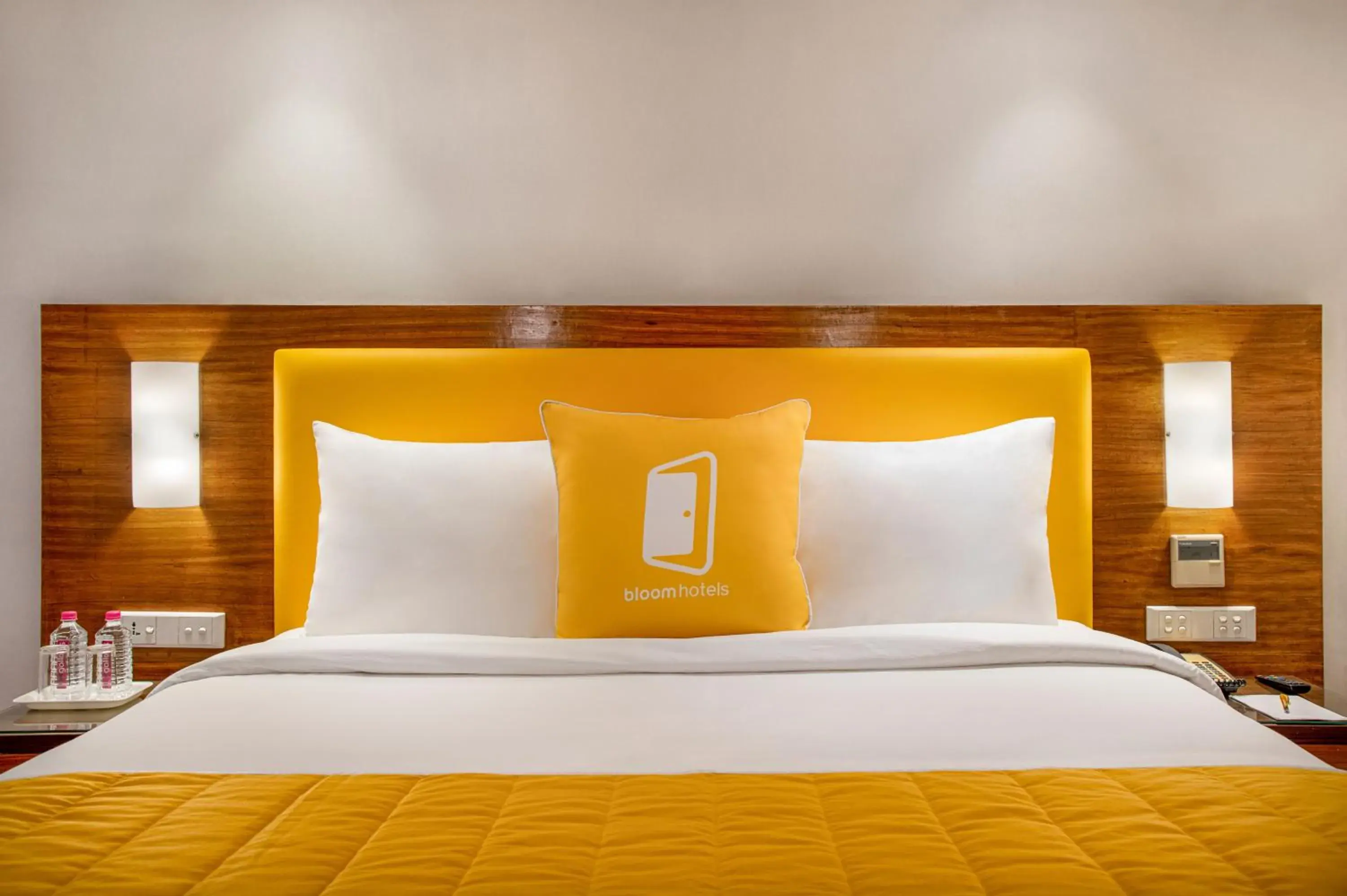 Bedroom, Bed in BloomSuites l Ahmedabad Bedroom, Bed in BloomSuites l Ahmedabad