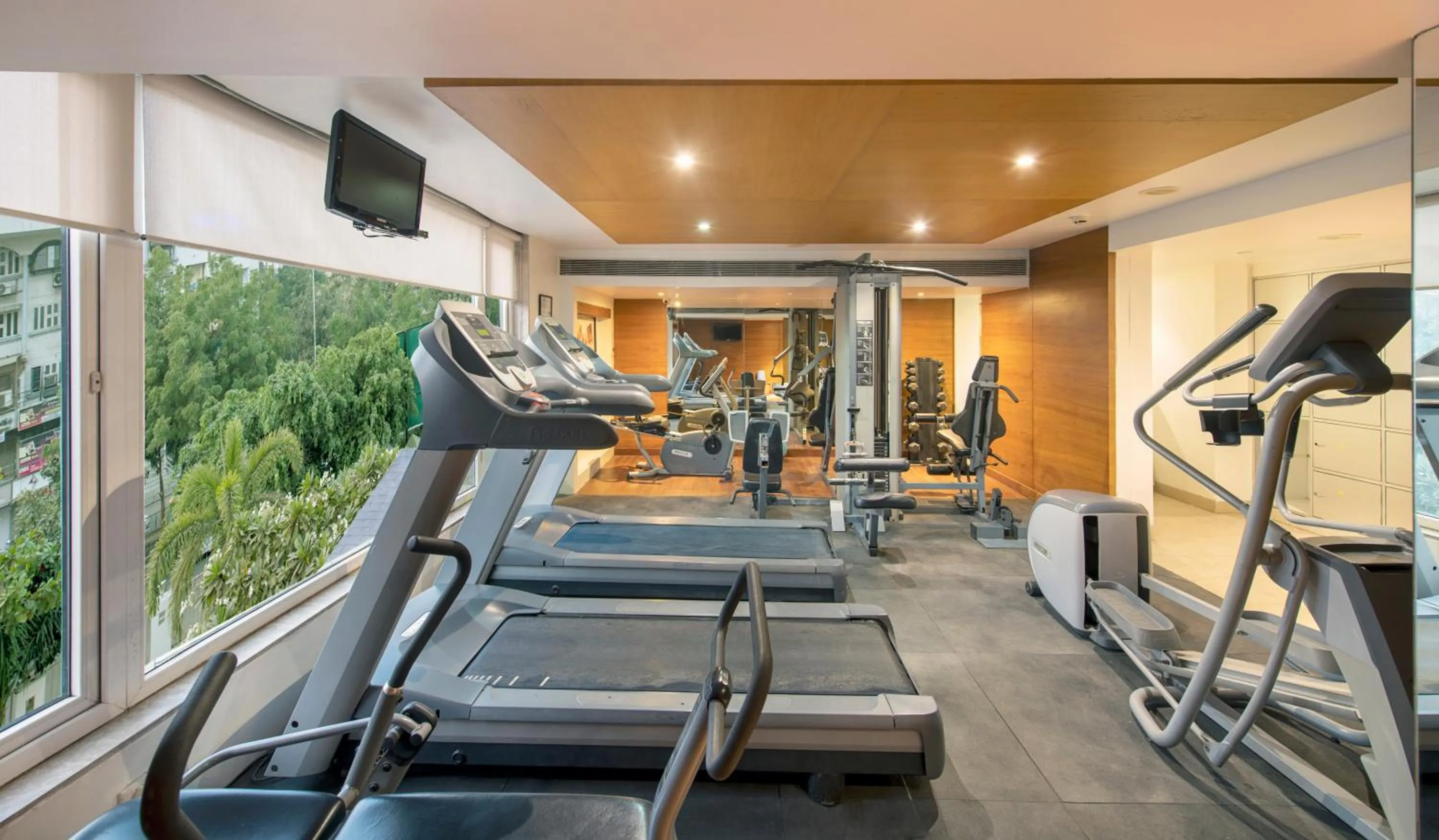 Fitness centre/facilities in BloomSuites l Ahmedabad