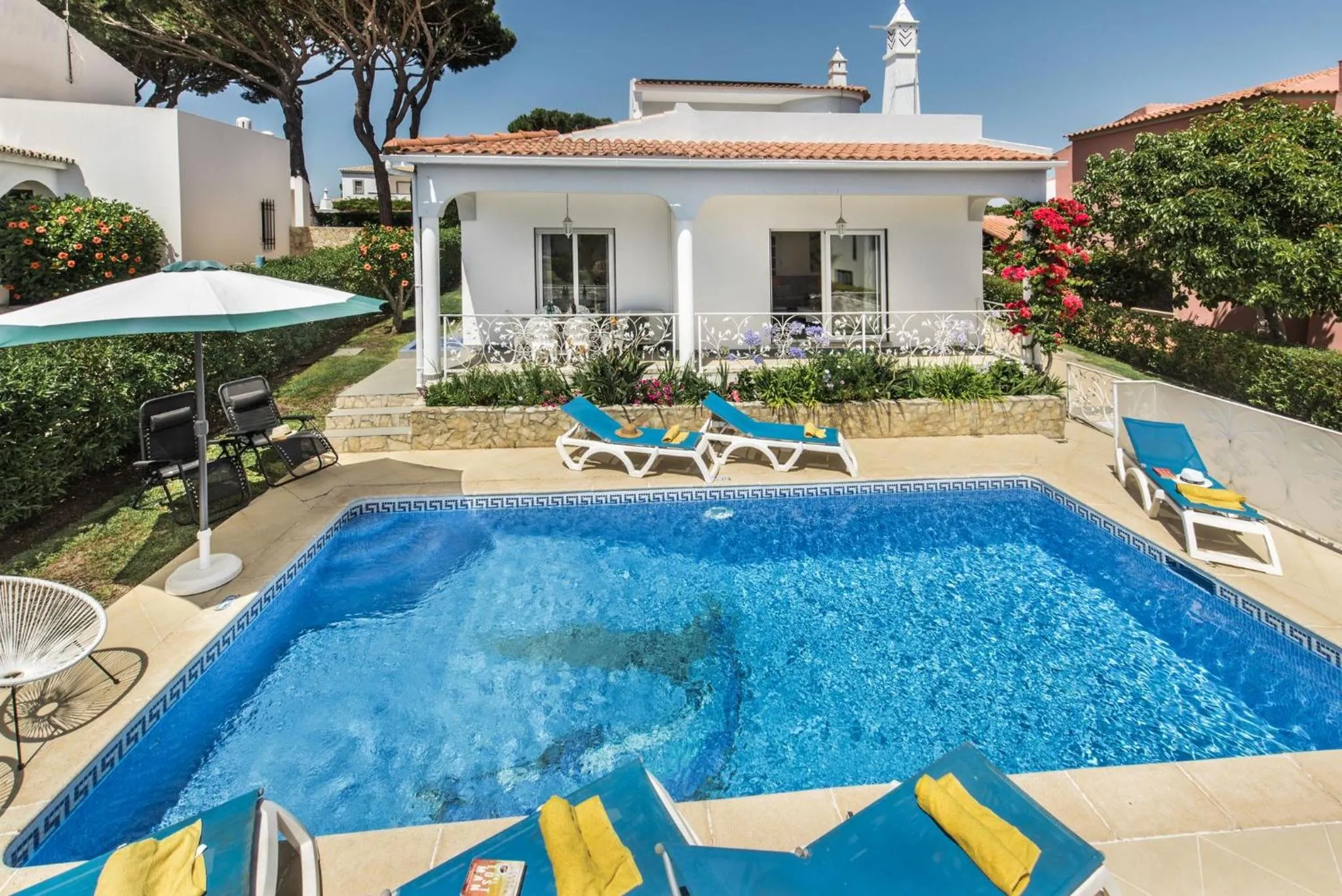 Swimming pool in Charming Villa With Private Pool in Vibrant Vilamoura, Free AC and Wifi