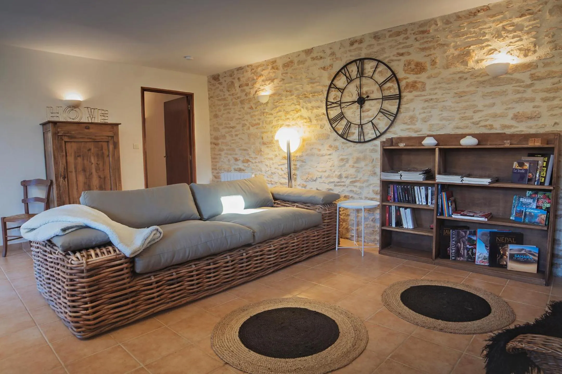 Living room in Gites La Source
