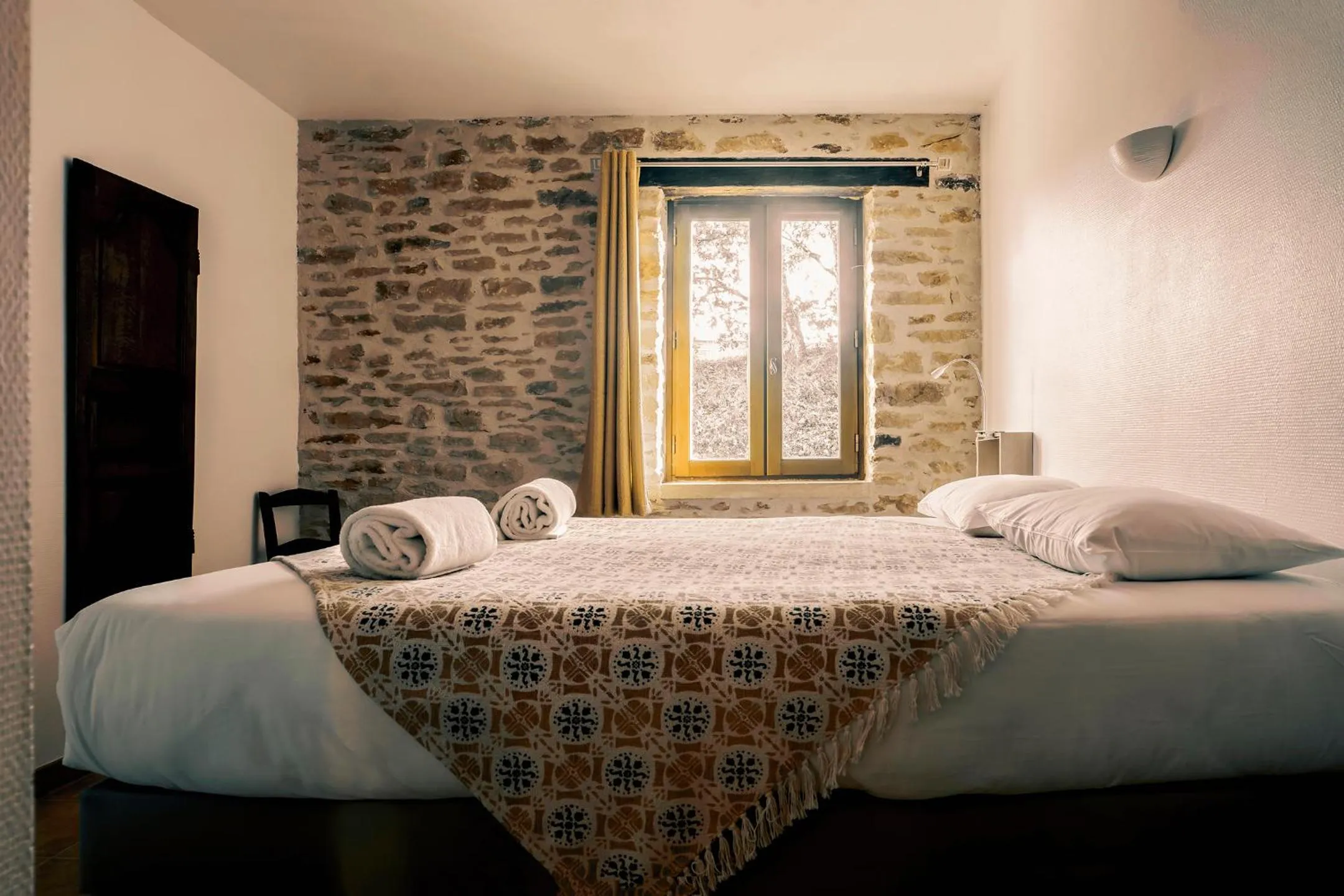 Bedroom, Bed in Gites La Source