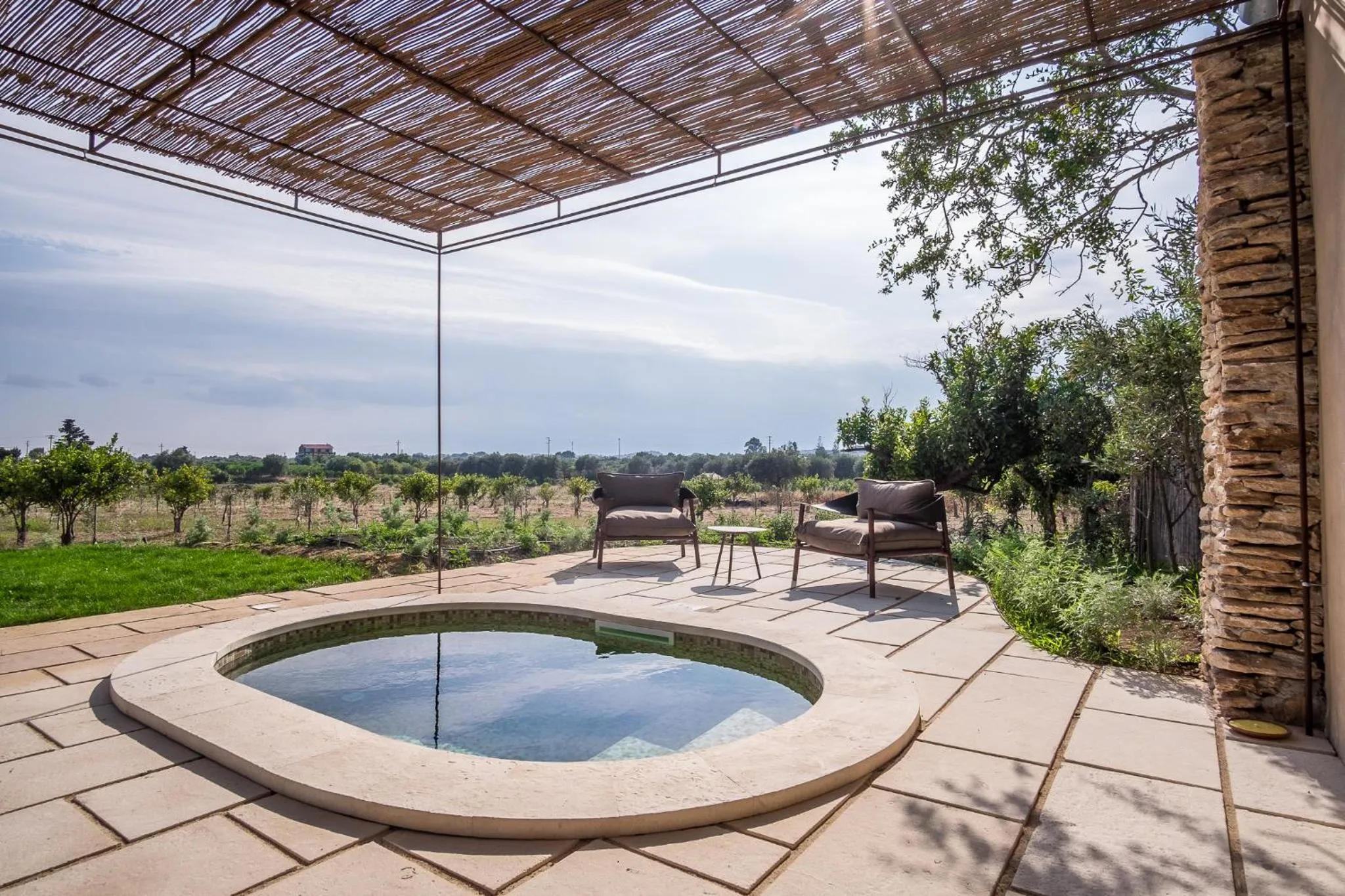 Garden view in Baglio Siciliamo Country House