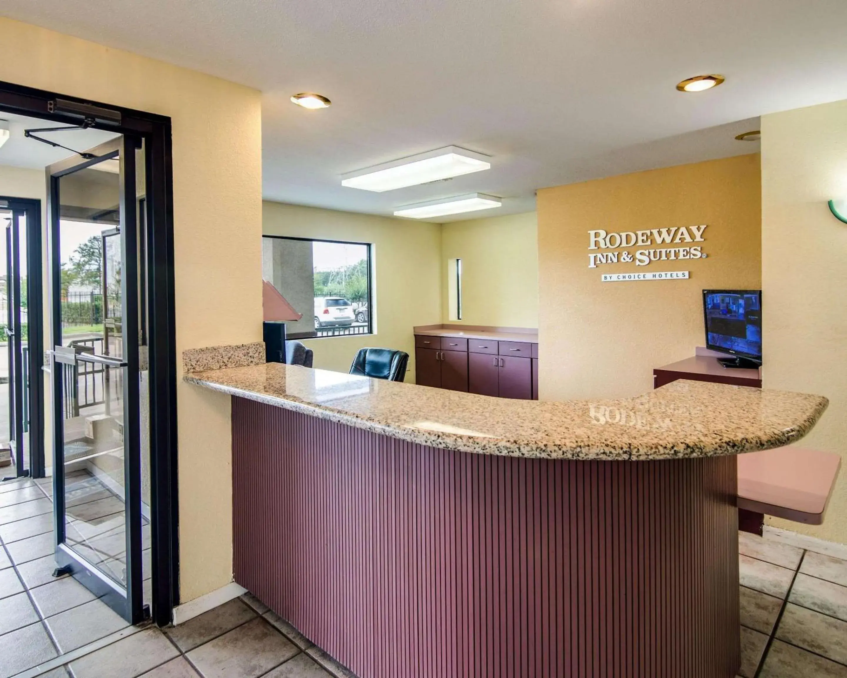 Lobby or reception in Rodeway Inn & Suites Hwy 290 NW Lobby or reception in Rodeway Inn & Suites Hwy 290 NW