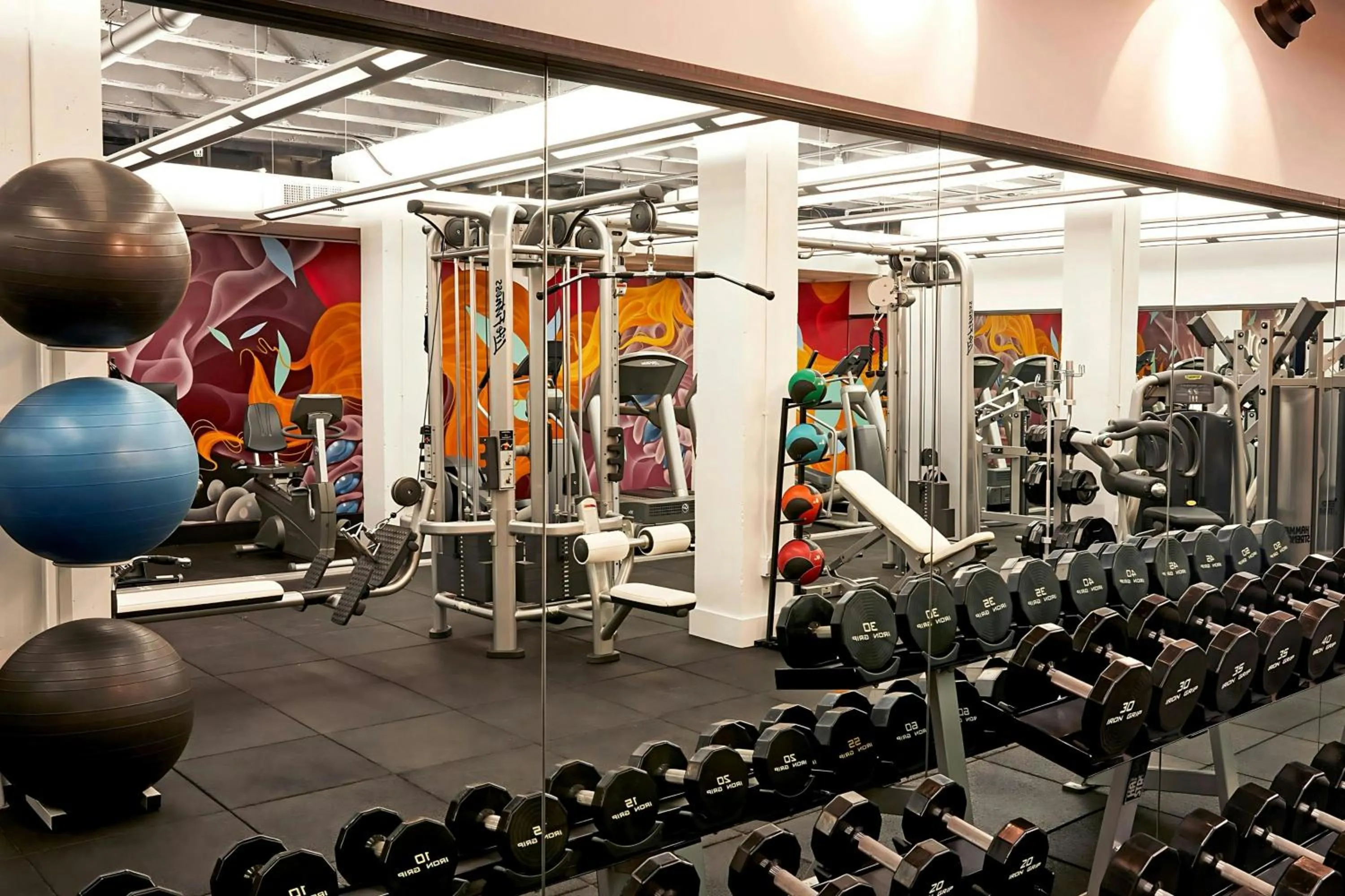 Fitness centre/facilities in Hotel 55