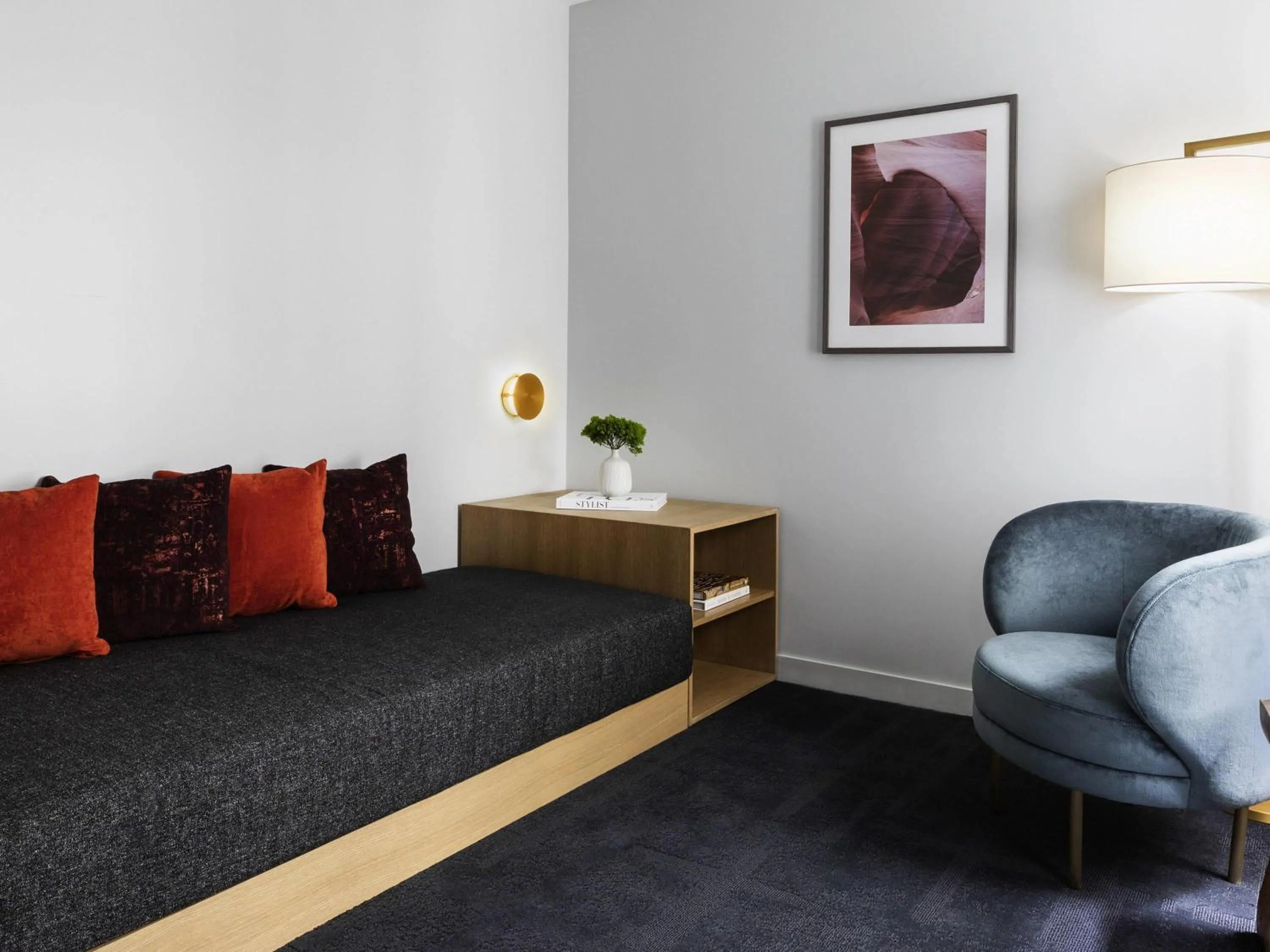 Bedroom in 21c Museum Hotel Chicago