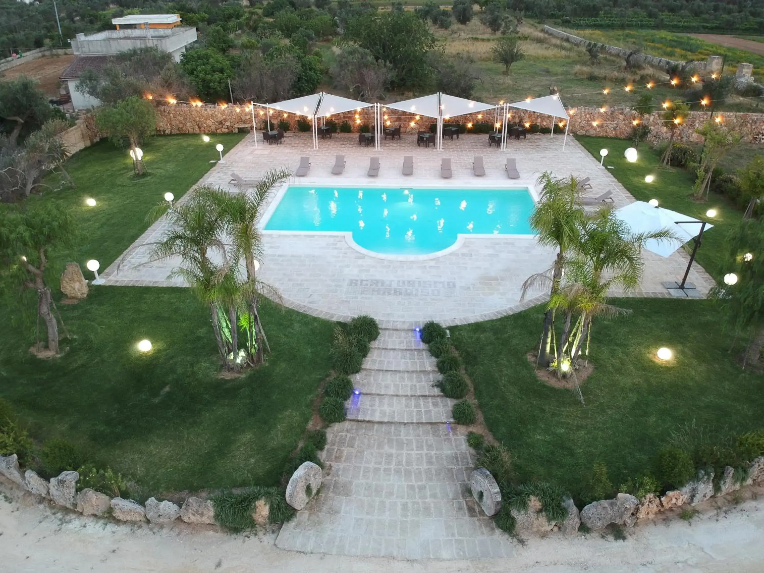 Garden view in Agriturismo Paradiso Garden view in Agriturismo Paradiso