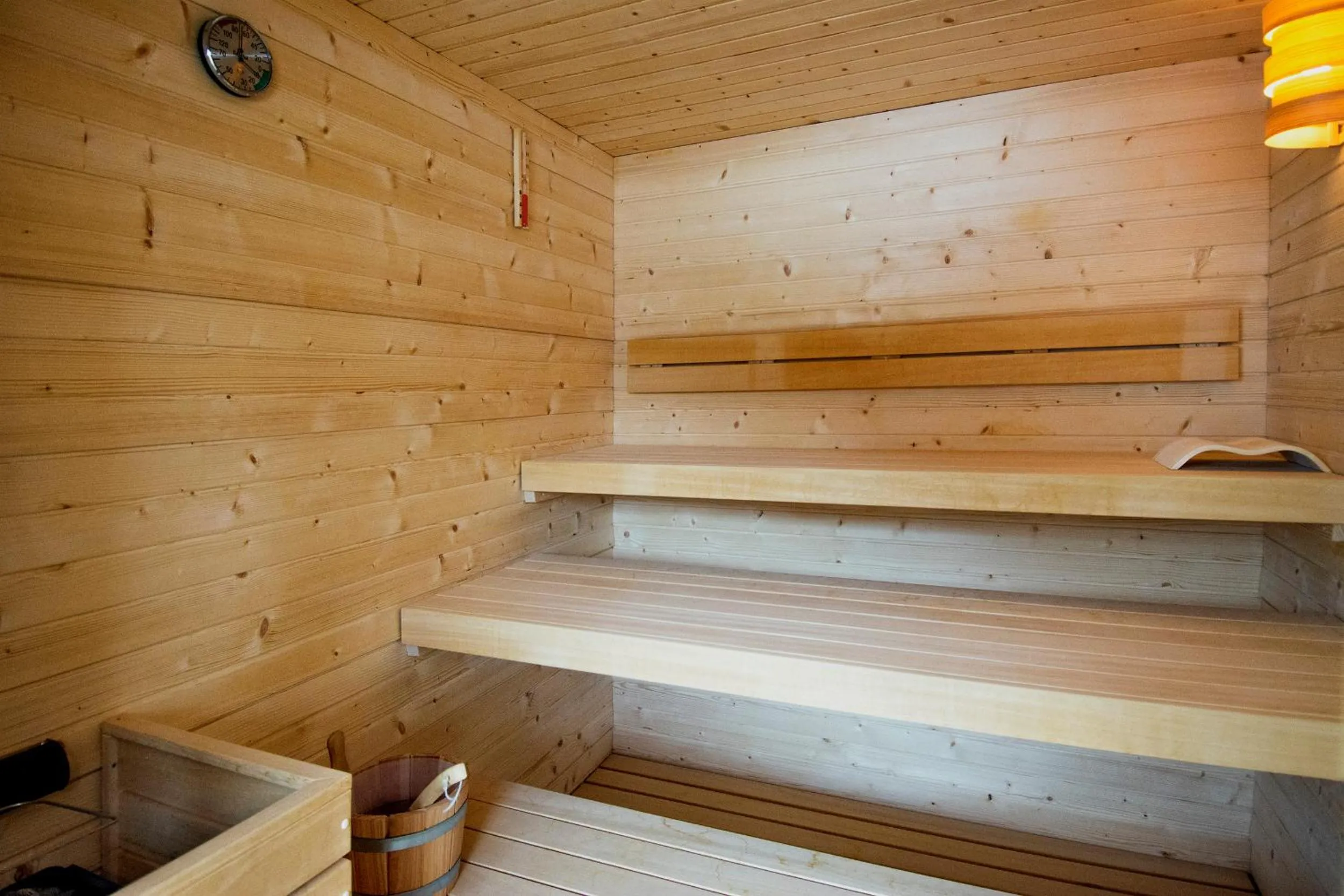 Sauna in Campra Alpine Lodge & Spa