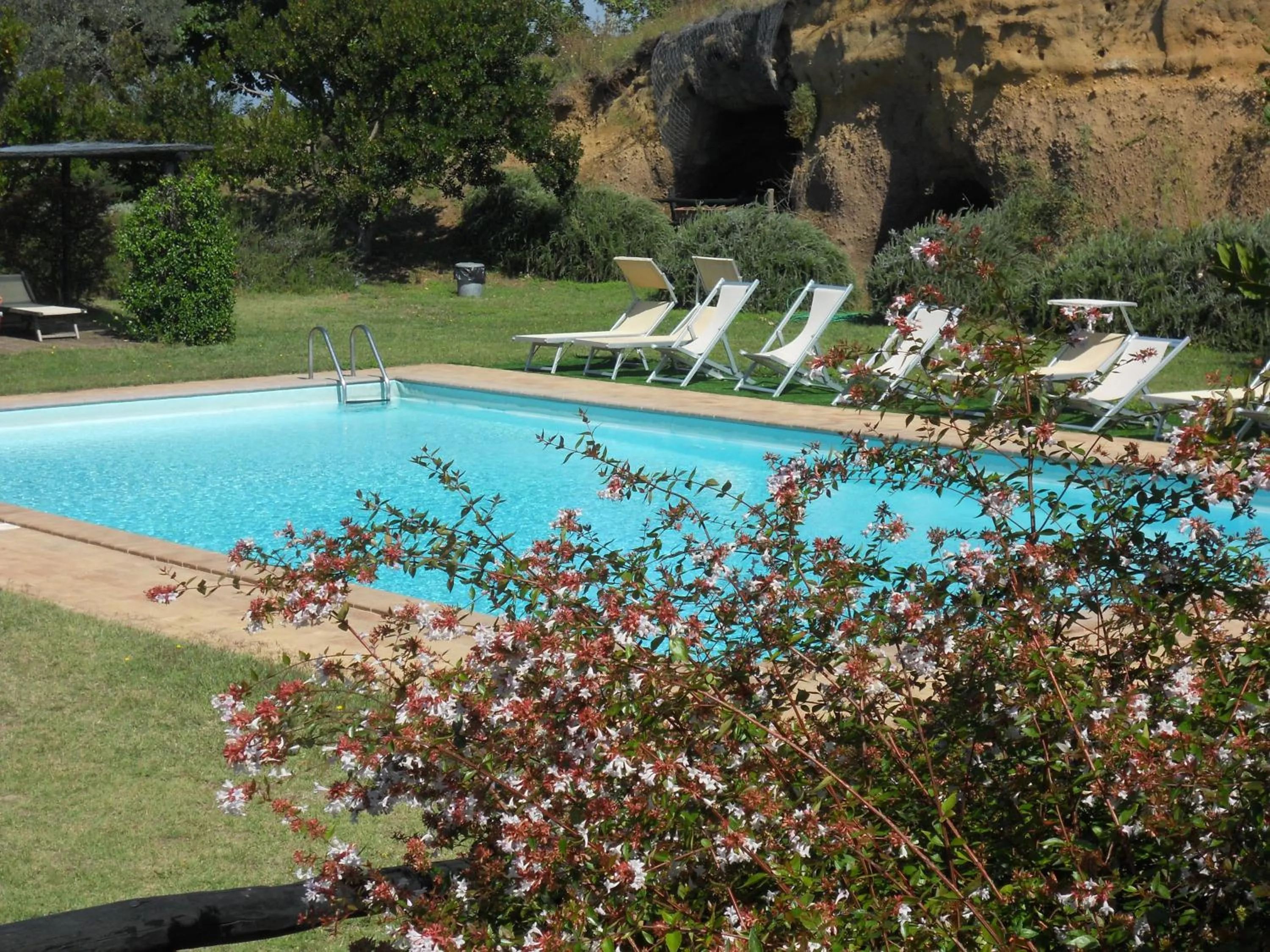 Pool view in Locanda Rosati