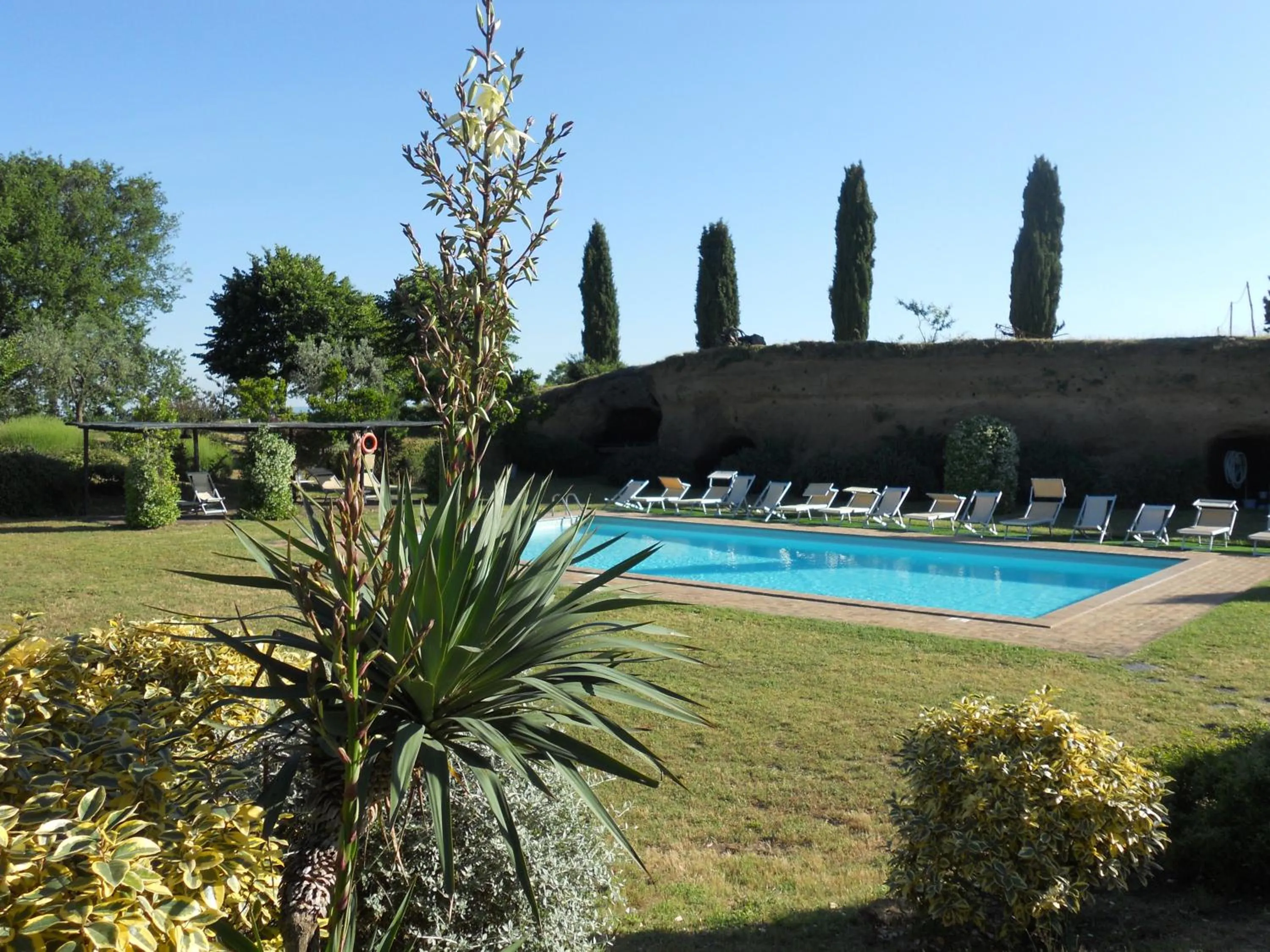 Pool view in Locanda Rosati