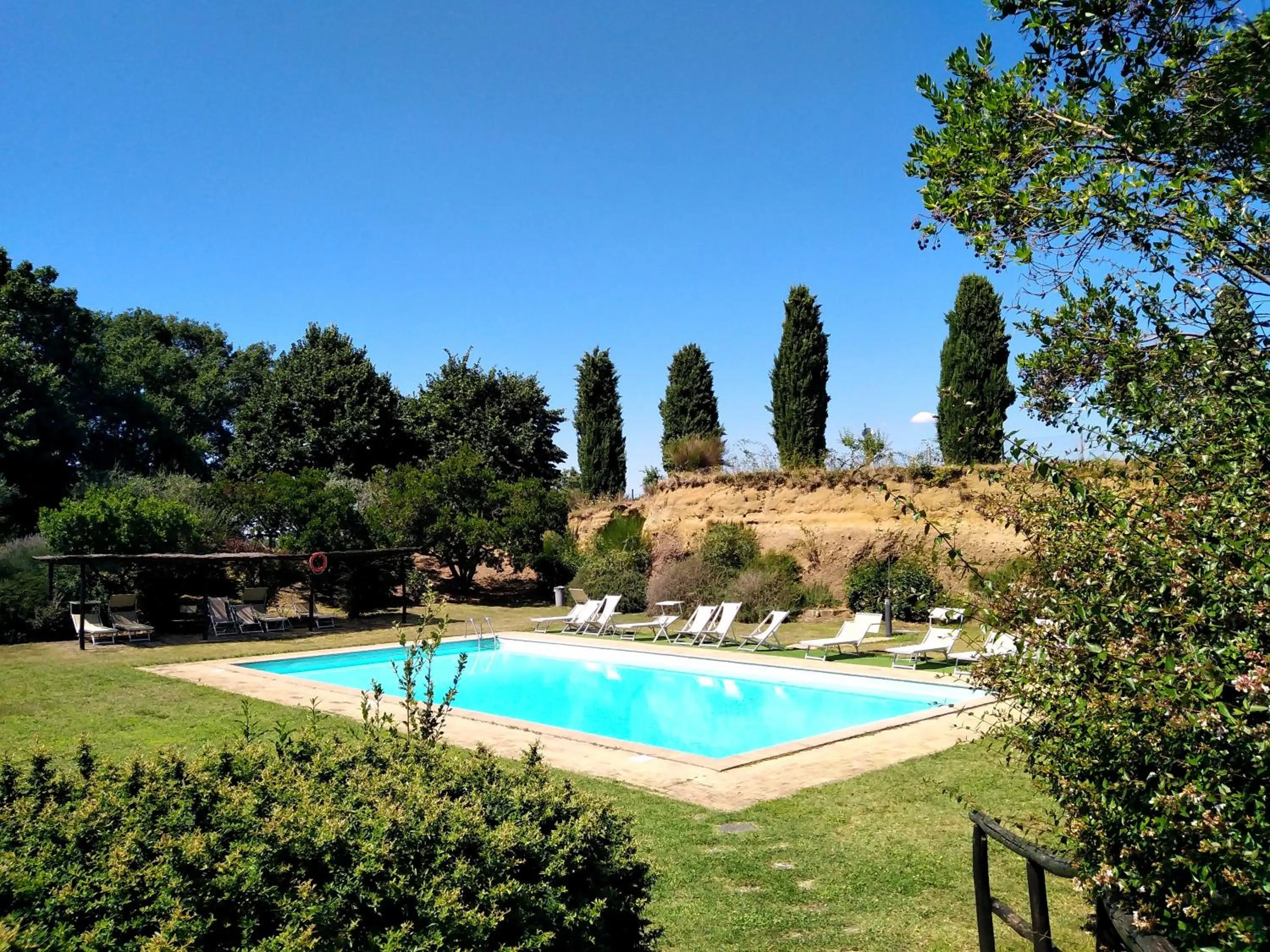 Pool view in Locanda Rosati