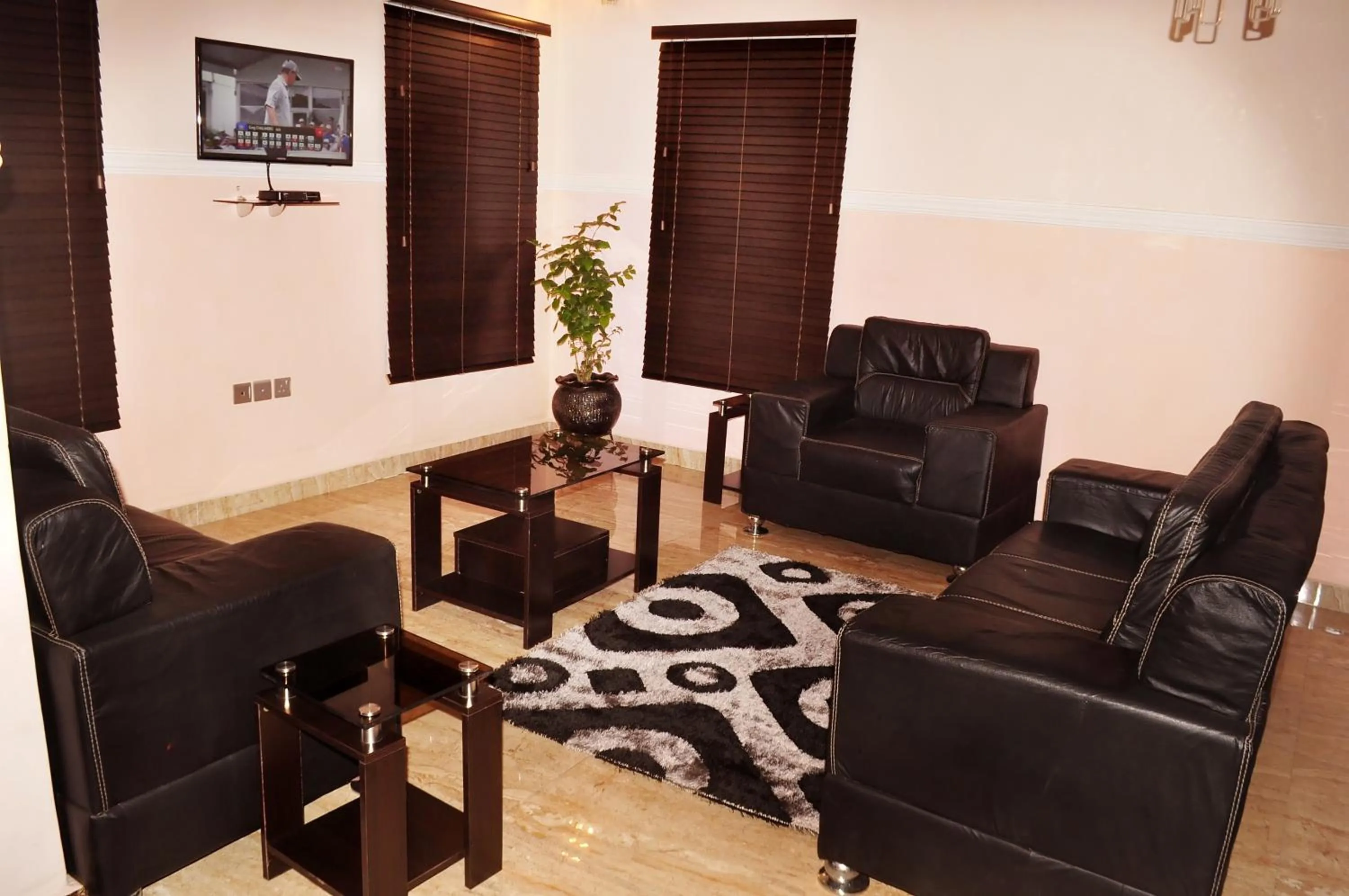 Seating area in J Gibson Hotel