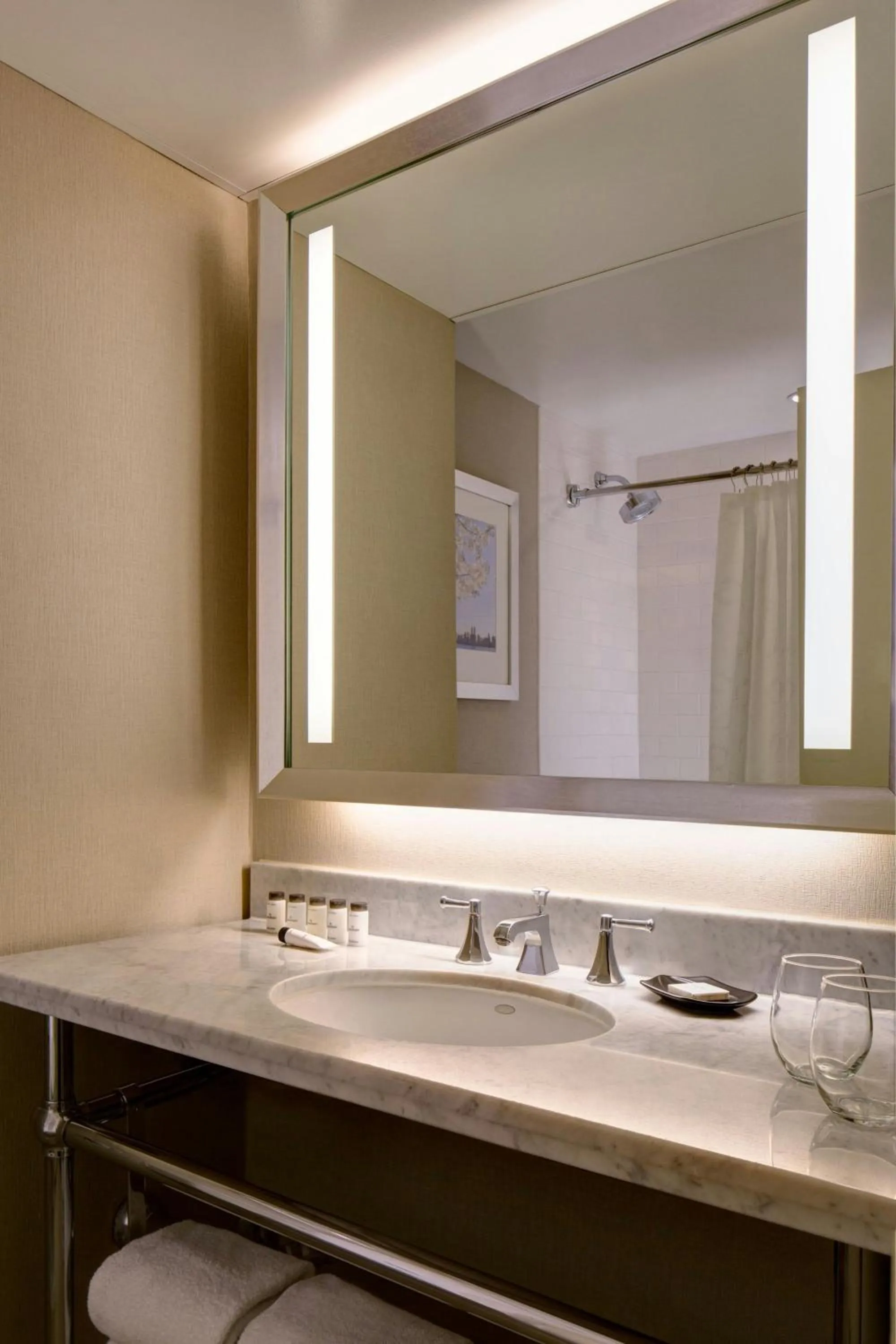 Bathroom in Sheraton New York Times Square Hotel