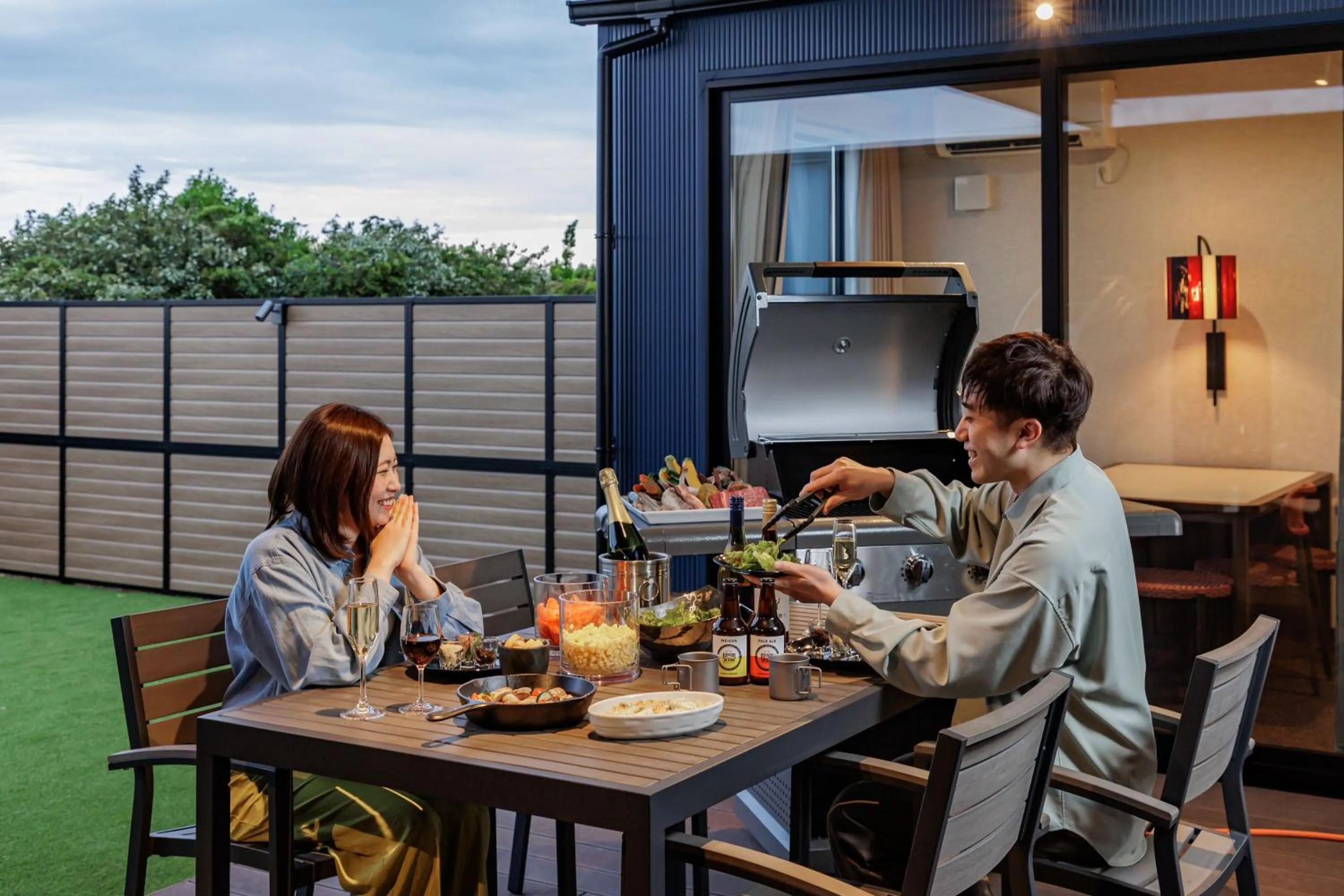 BBQ facilities in KAMENOI HOTEL Kujukuri